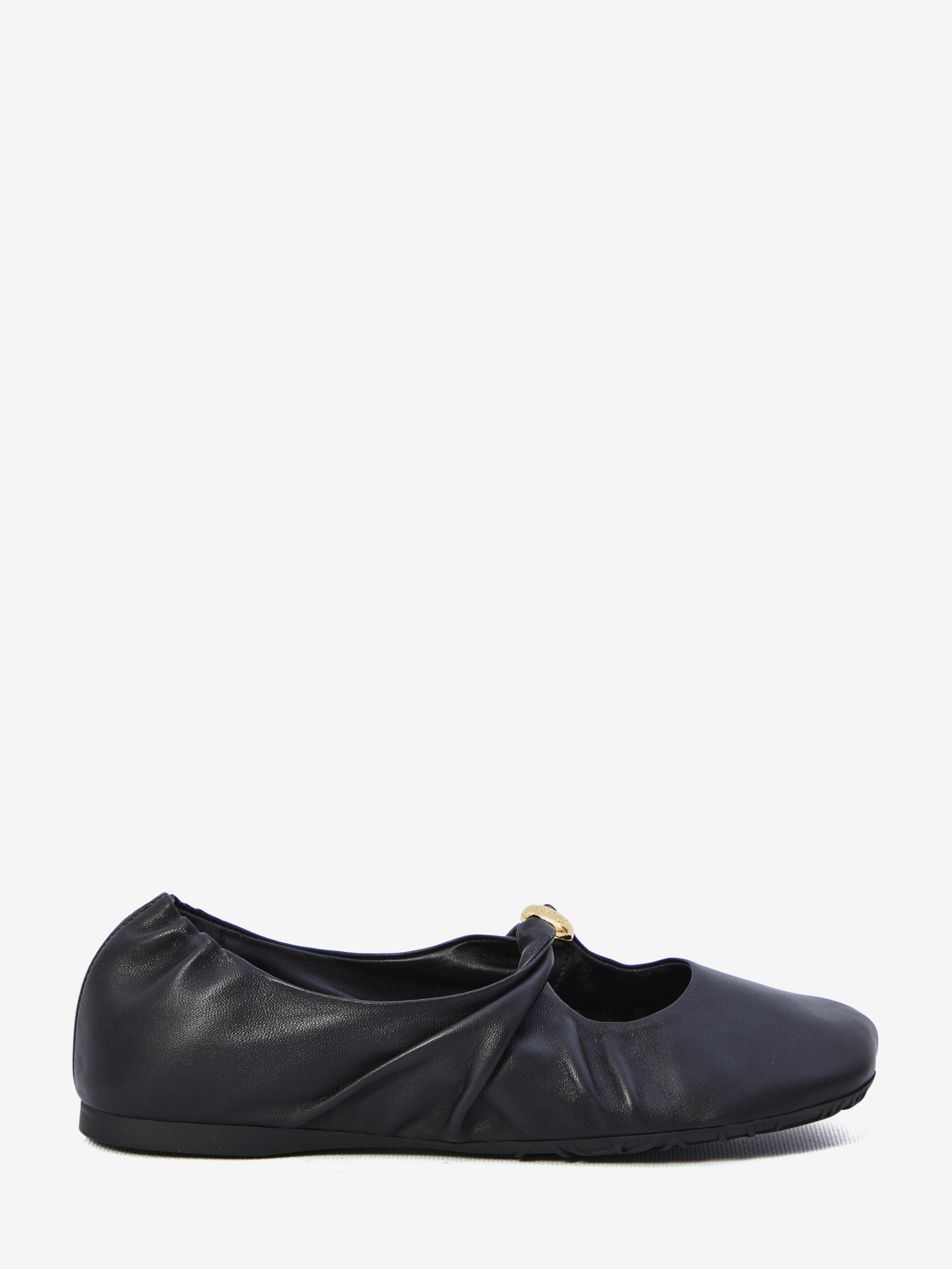 Pebble ballerina in nappa leather