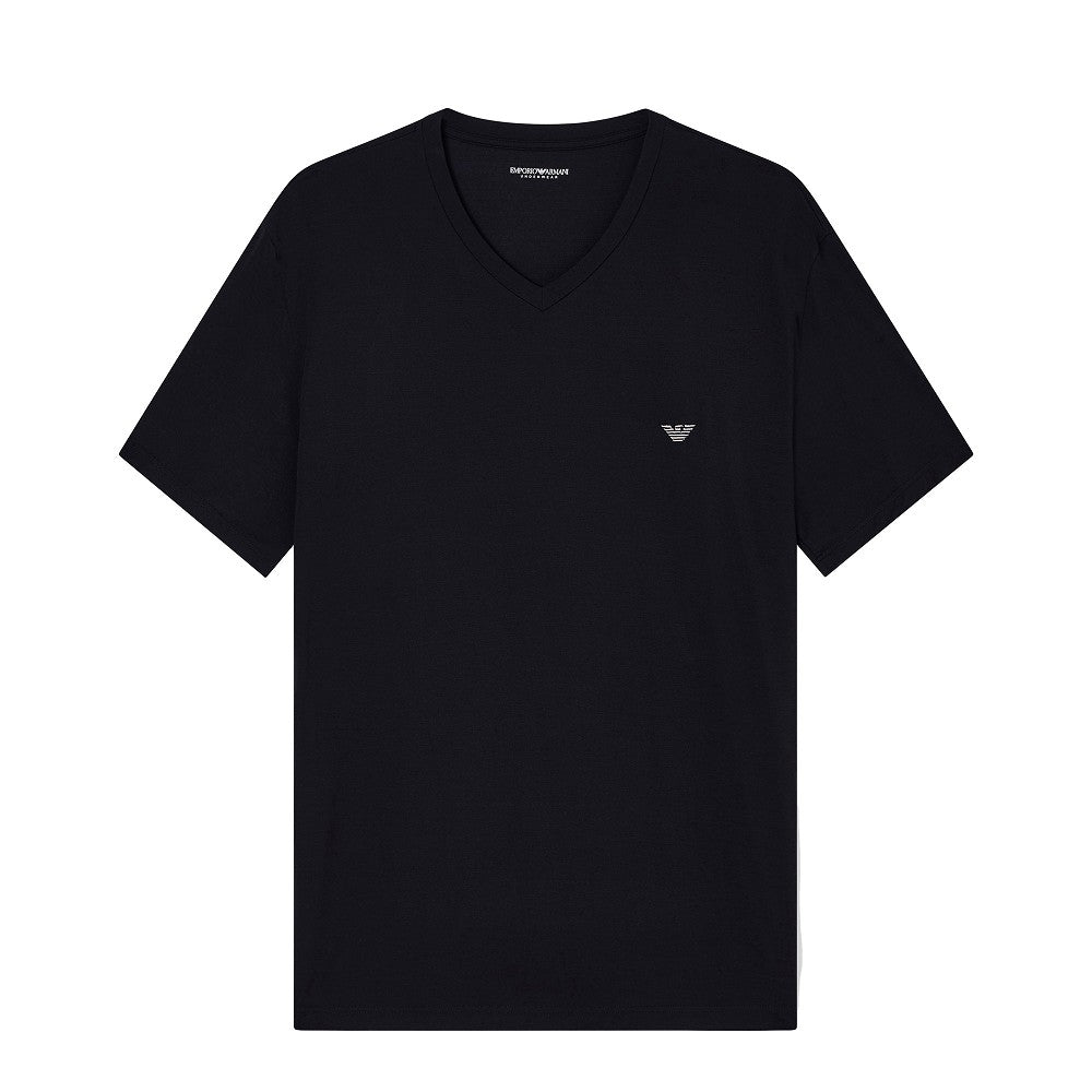 EA BODYWEAR Stretch modal t-shirt with logo embroidery Man S