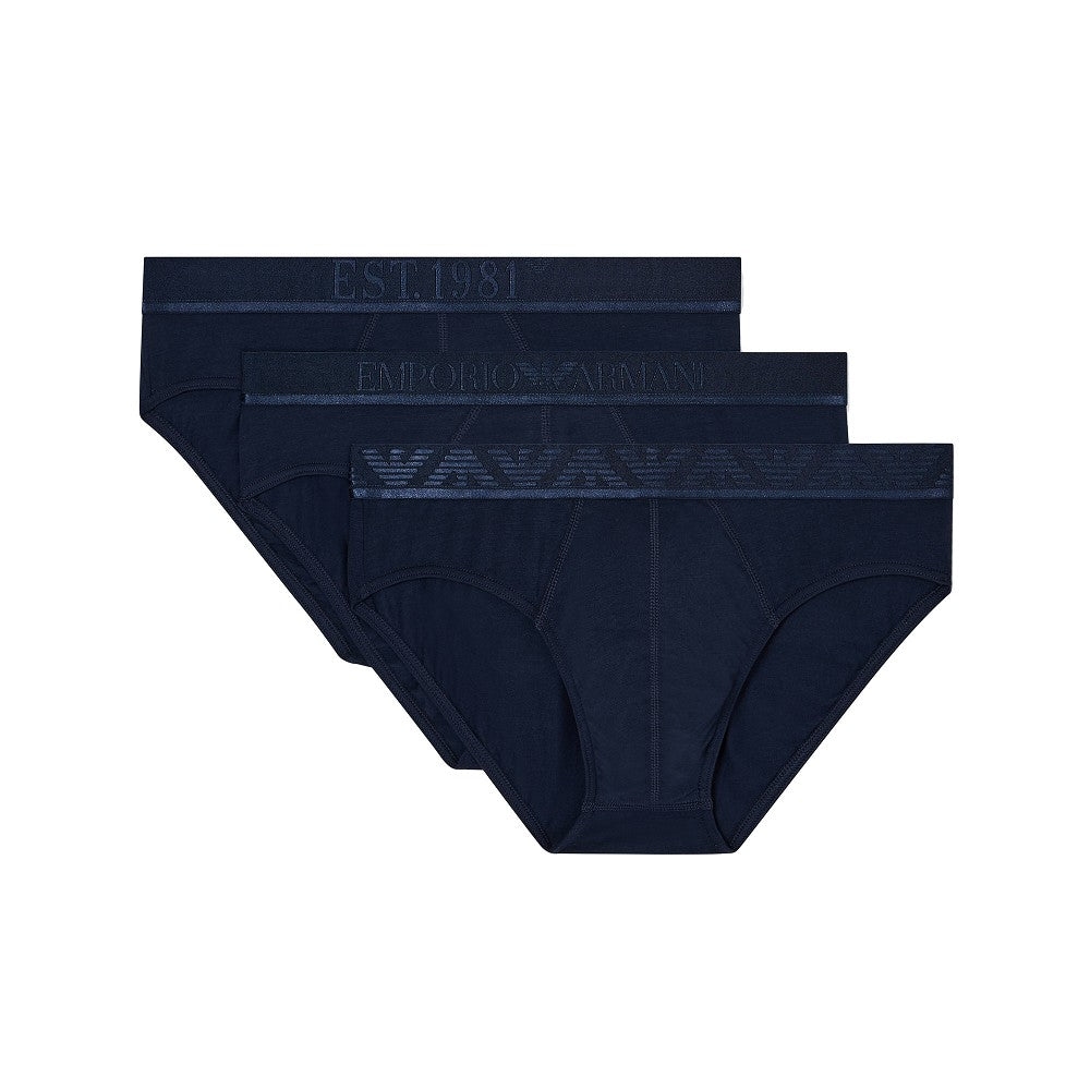 EA BODYWEAR ASV stretch cotton jersey 3-pack brief Man S