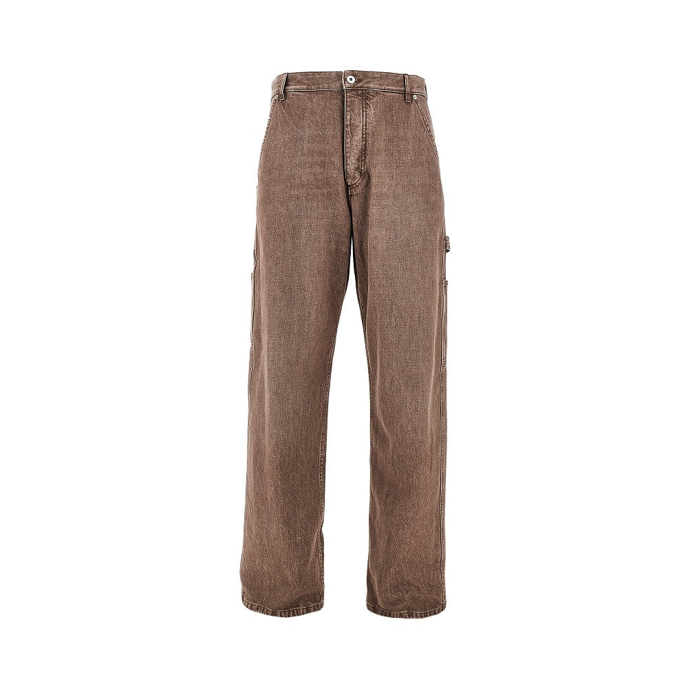 BOTTEGA VENETA Washed denim workpants Man 46
