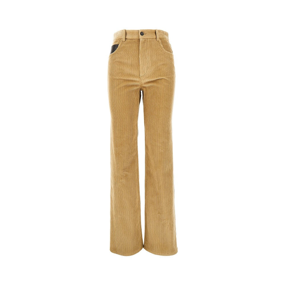 BOTTEGA VENETA Corduroy straight leg pants Woman 40