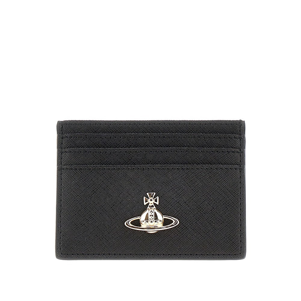 VIVIENNE WESTWOOD Saffiano leather cardholder Woman One Size