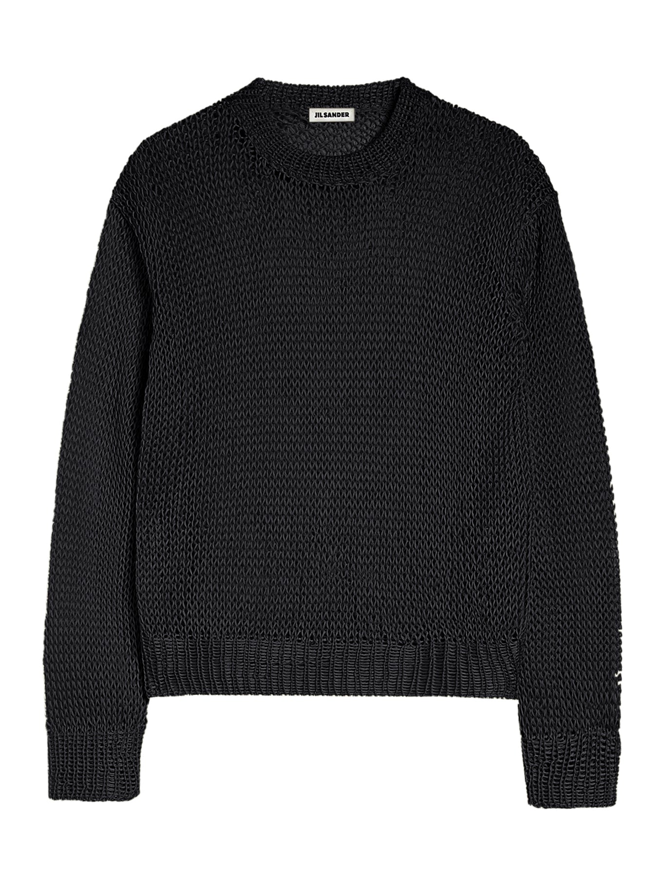 CREWNECK SWEATER IN OPENWORK SILK - Jil Sander - Woman