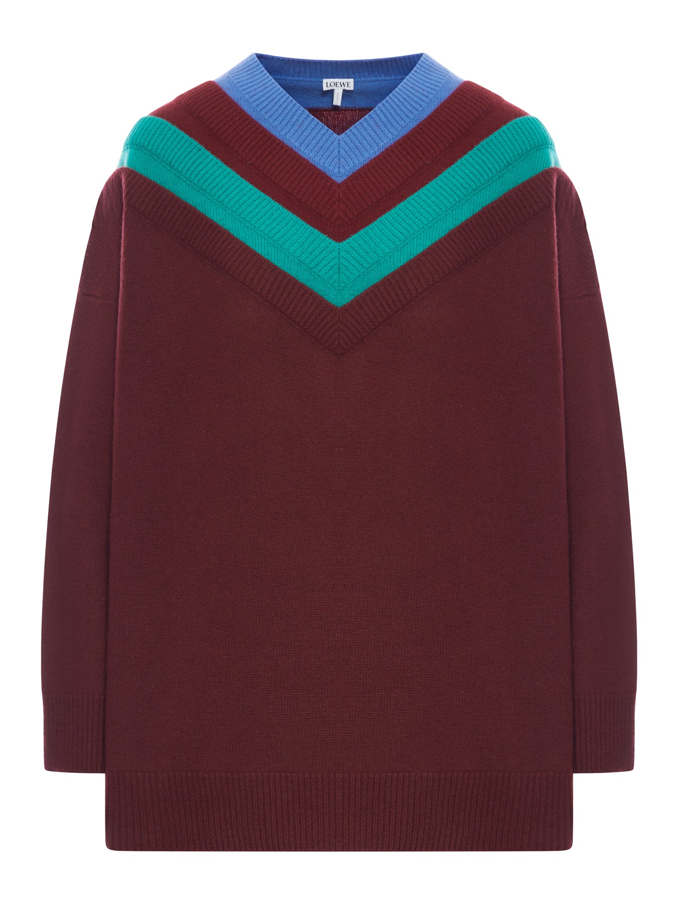 WOOL SWEATER WITH LAYERED CONSTRUCTION - Loewe - Woman