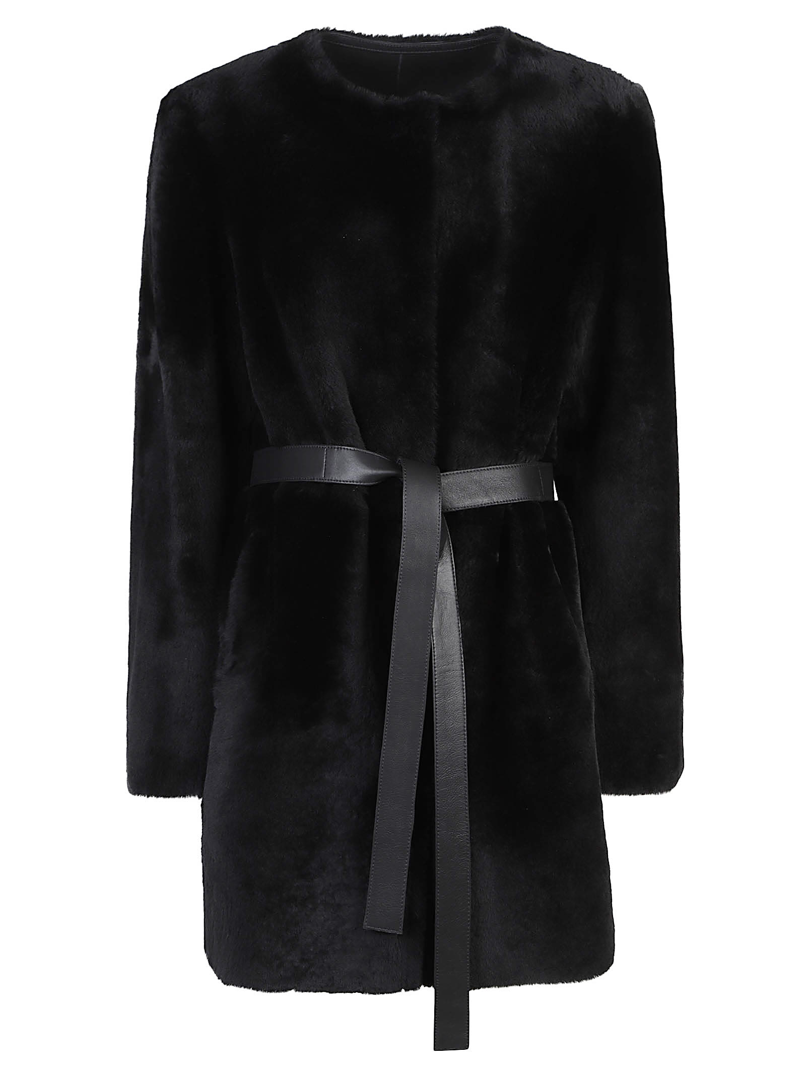 Desa 1972 Reversible Round Neck Shearling Caban