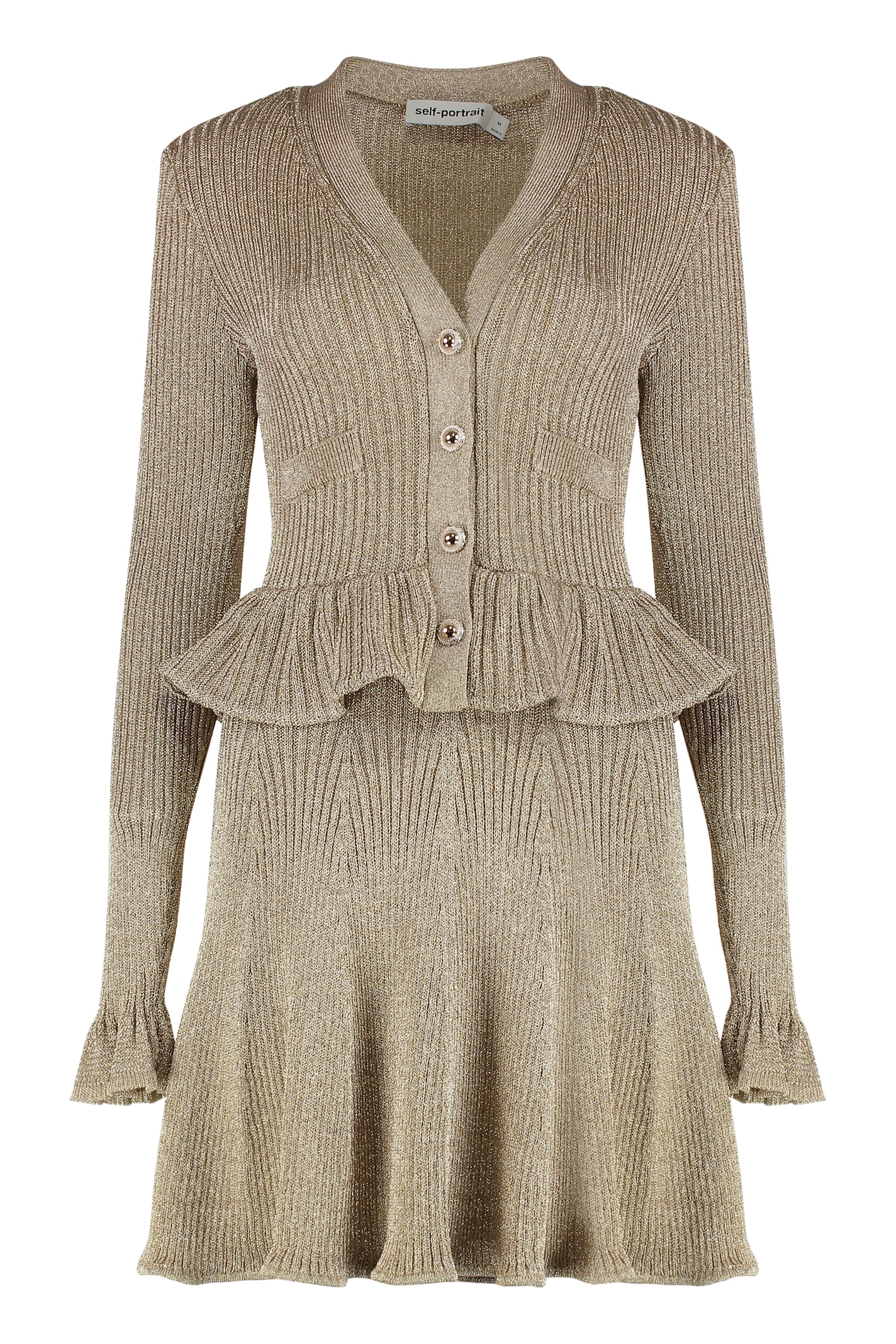 self-portrait Lurex Knit Dress