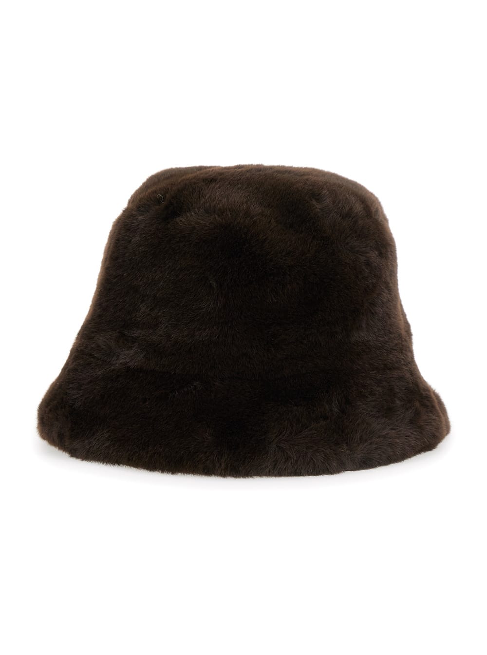 Apparis amara Brown Bucket Hat In Ecofur Woman
