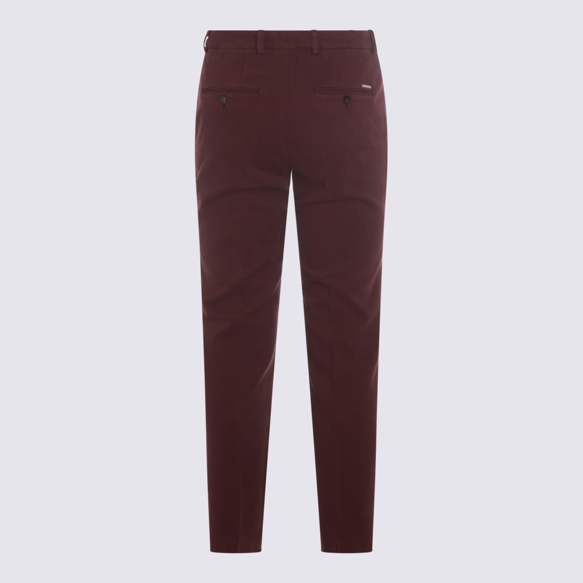 Incotex Red Cotton Pants