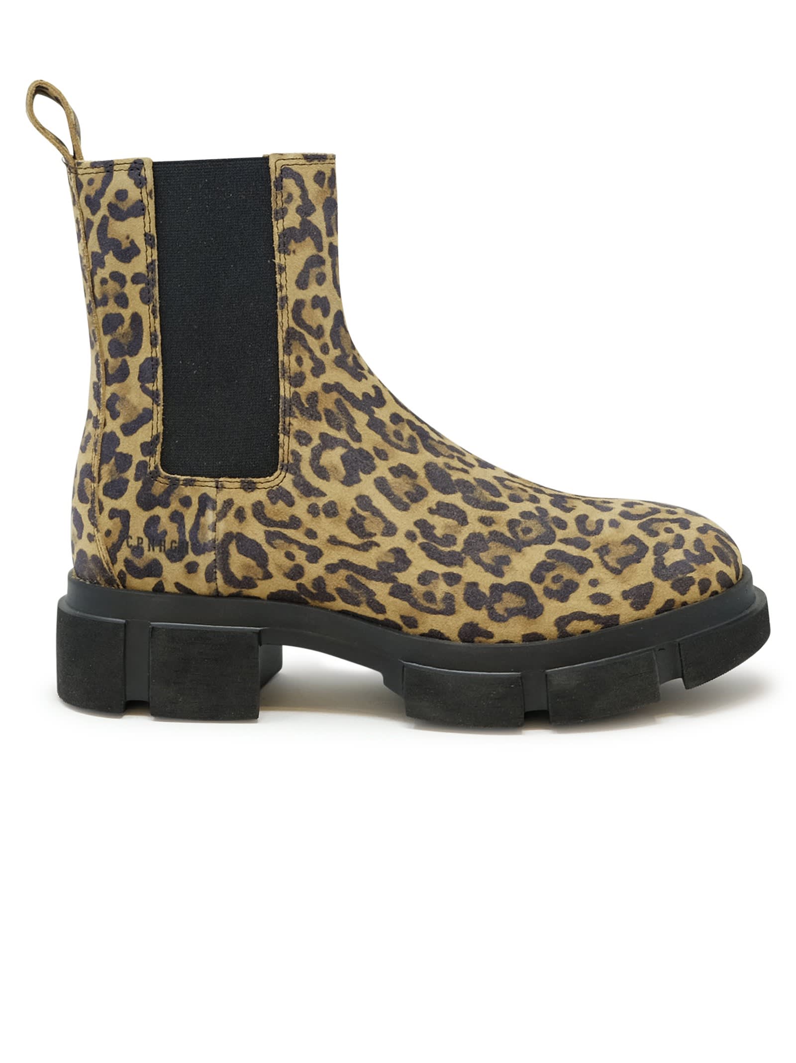 Copenhagen Leopard Suede Chelsea Boots