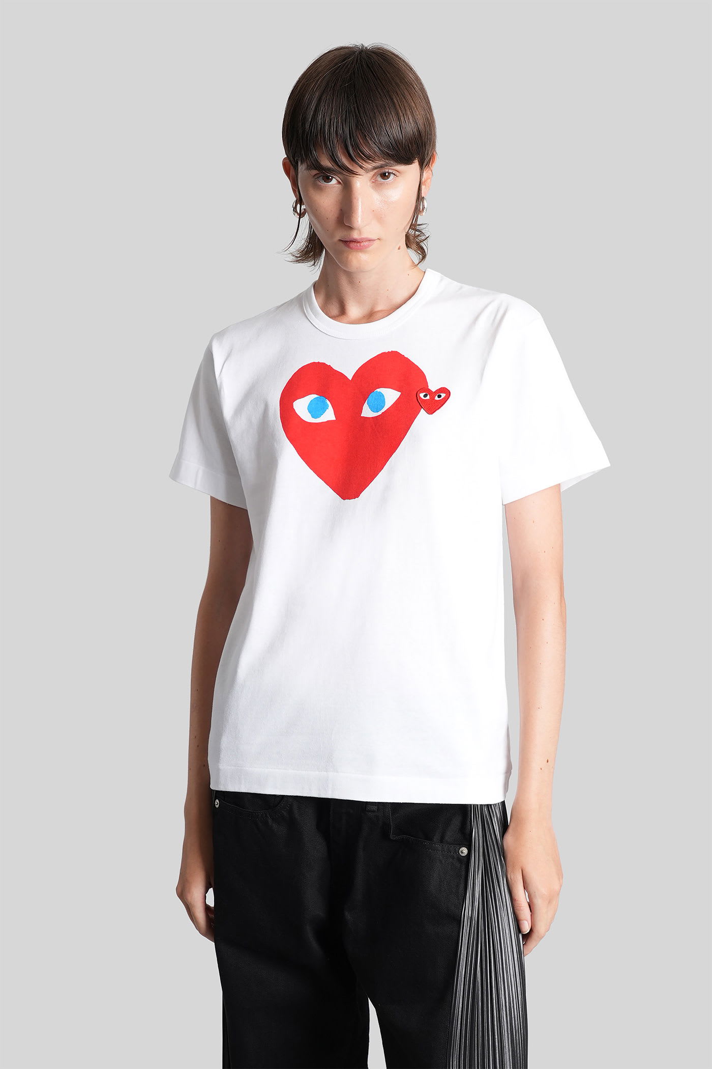Comme des Garçons Play T-shirt In White Cotton