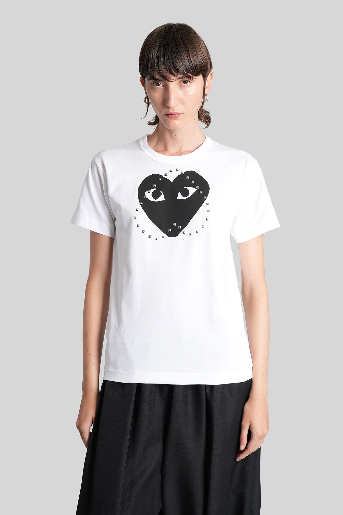Comme des Garçons Play T-shirt In White Cotton