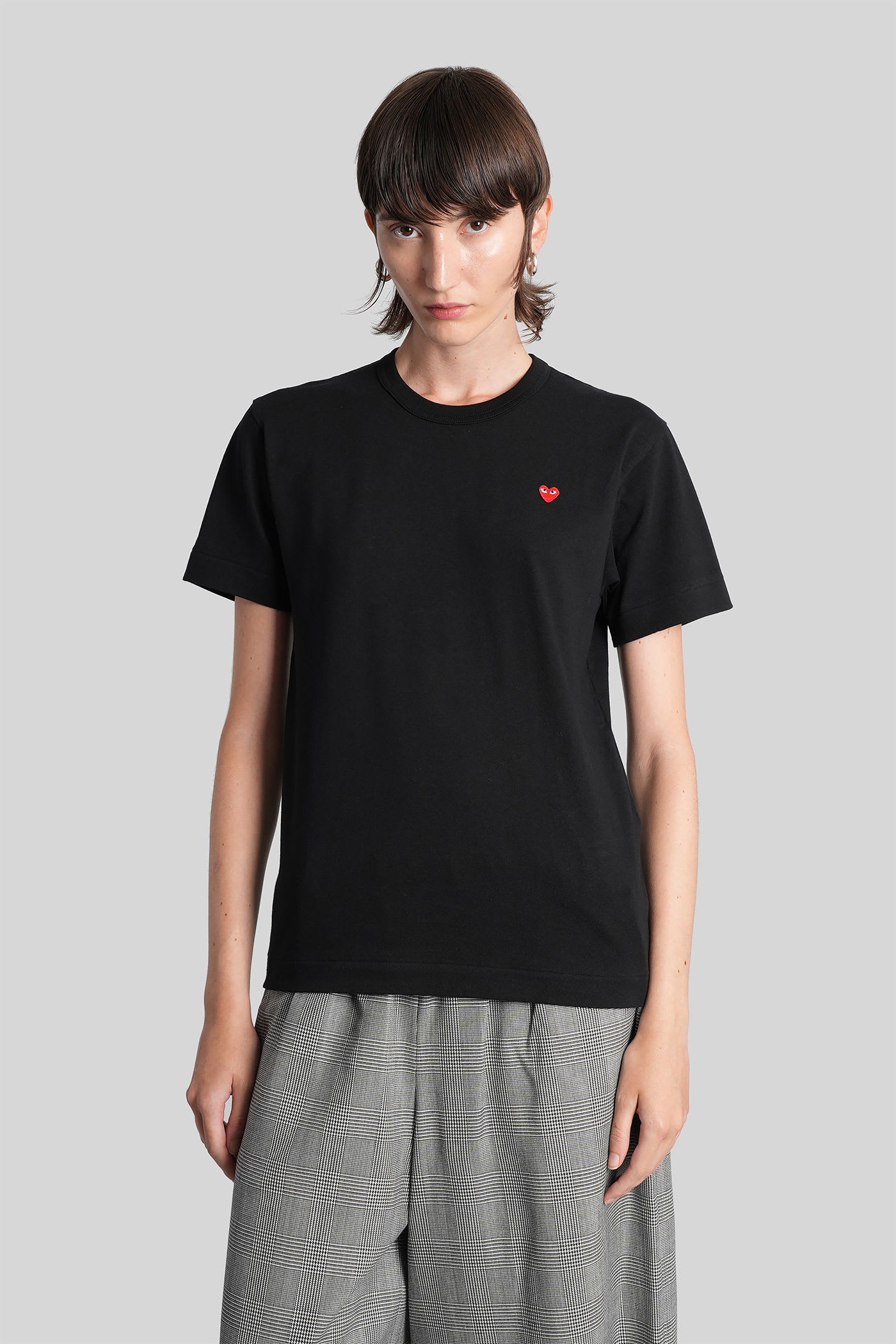 Comme des Garçons Play T-shirt In Black Cotton