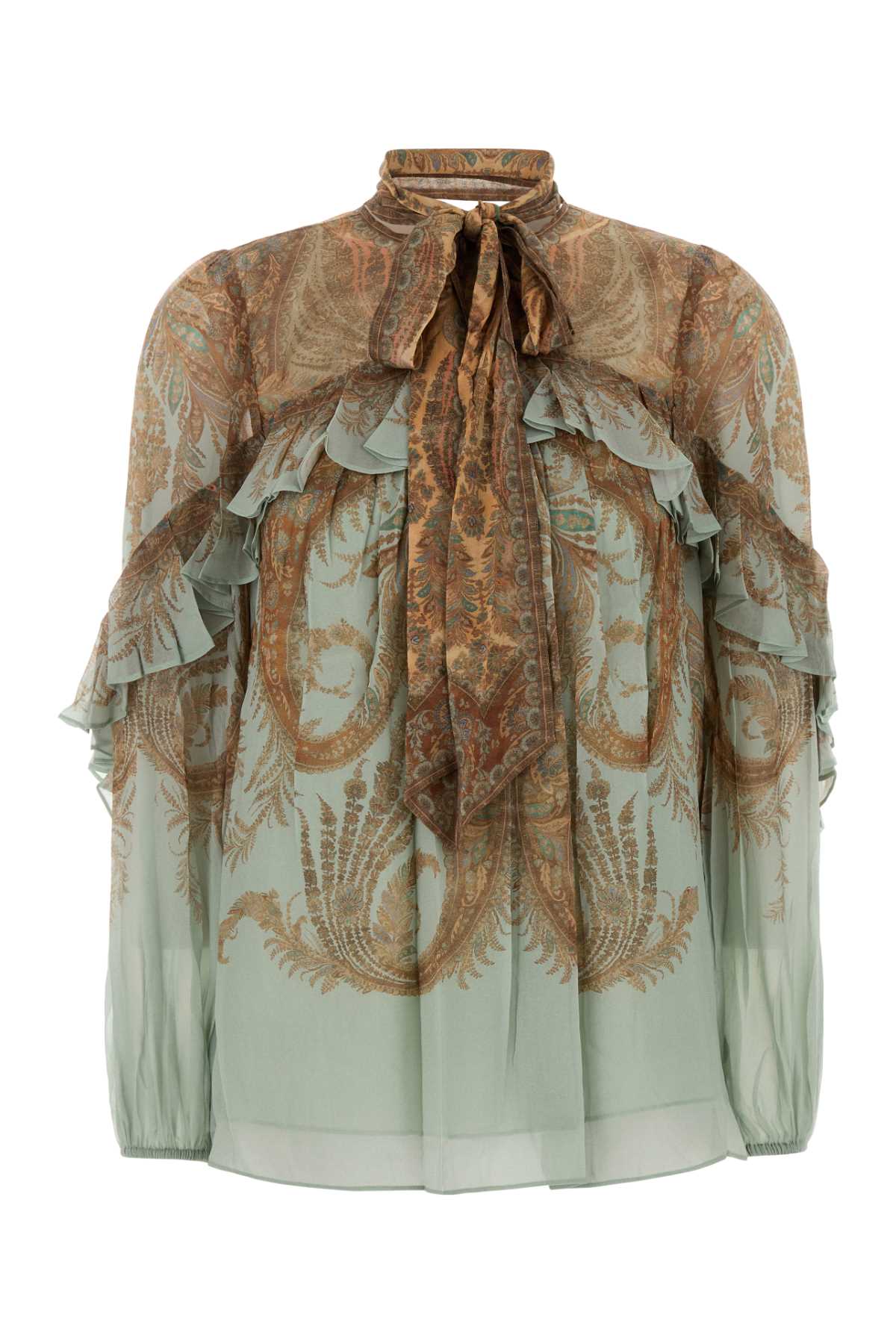 Zimmermann Printed Crepe Memento Blouse