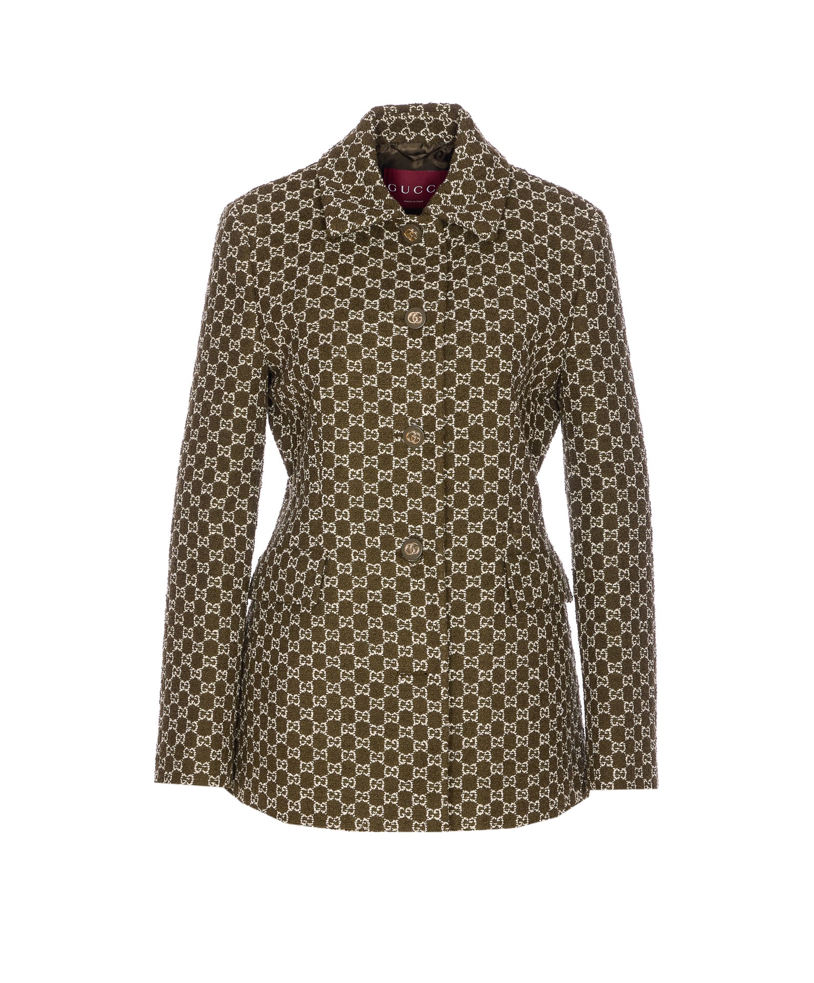 Gucci Gg Logo Boucle Jacket
