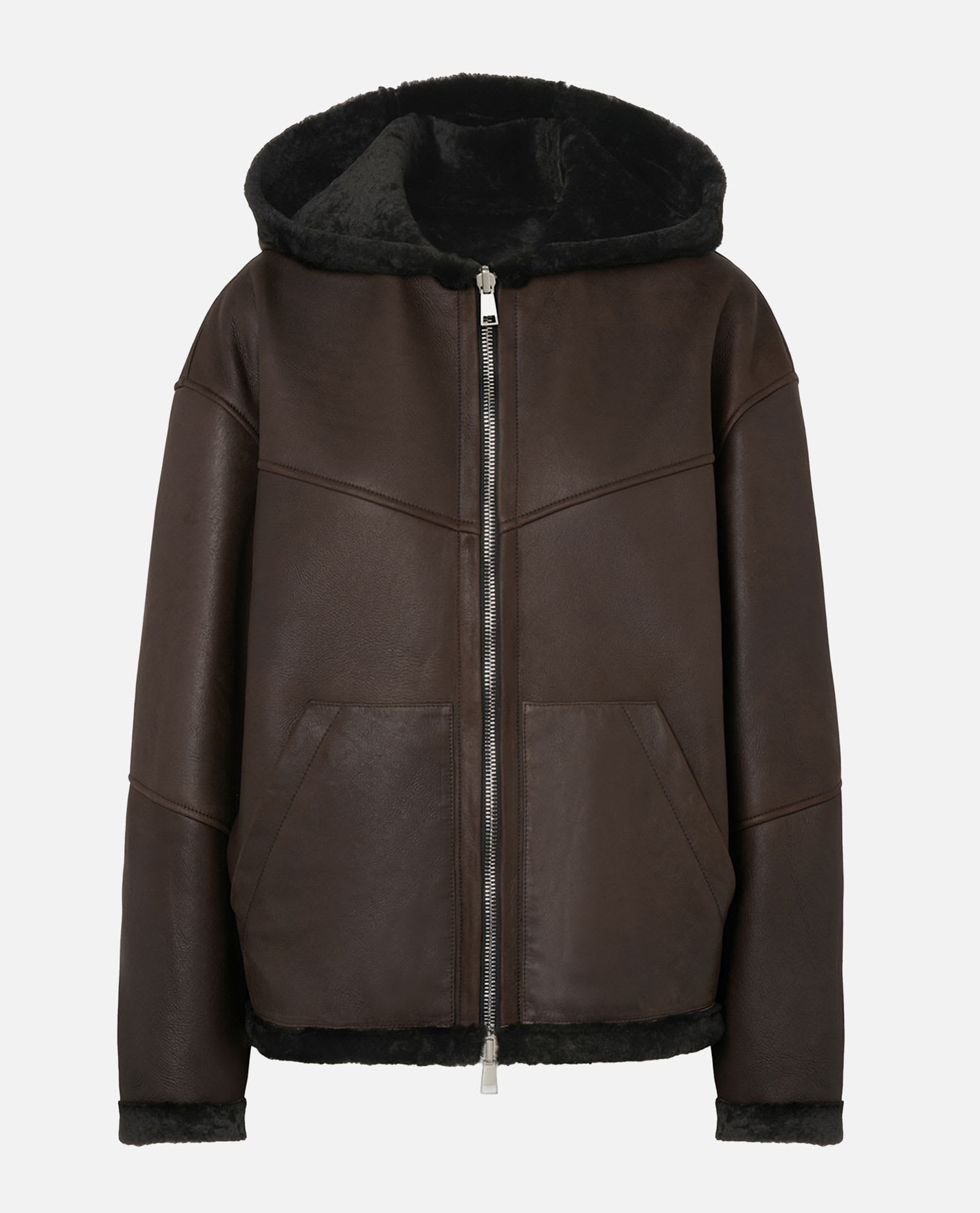 HALFBOY Hoodie Shearling Bomber Reversible