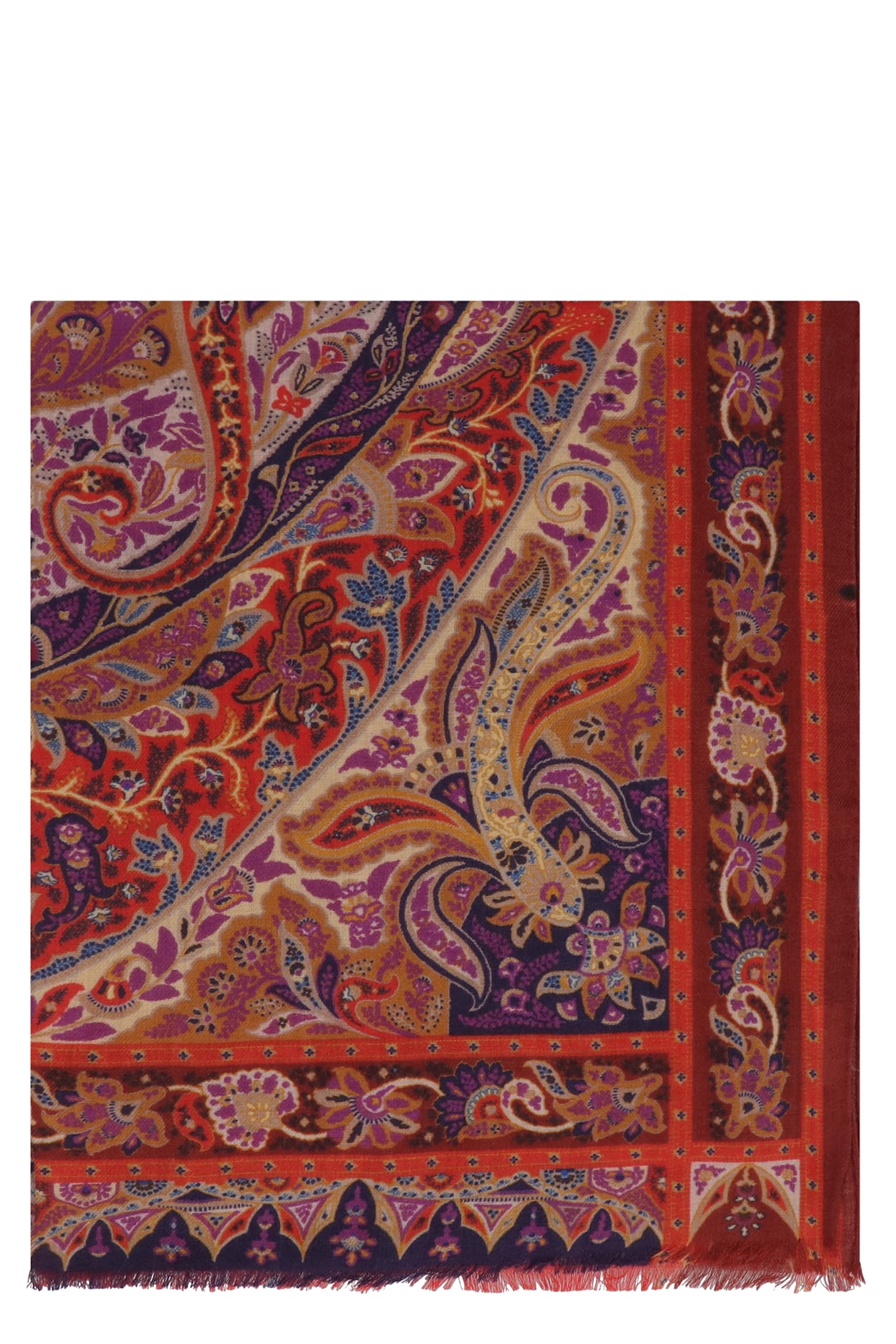Etro Wool And Silk Scarf