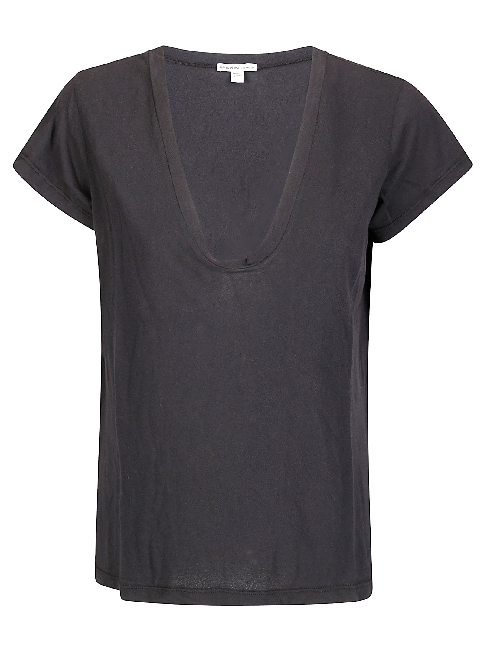 James Perse High Gauge Jersey Deep V Tee