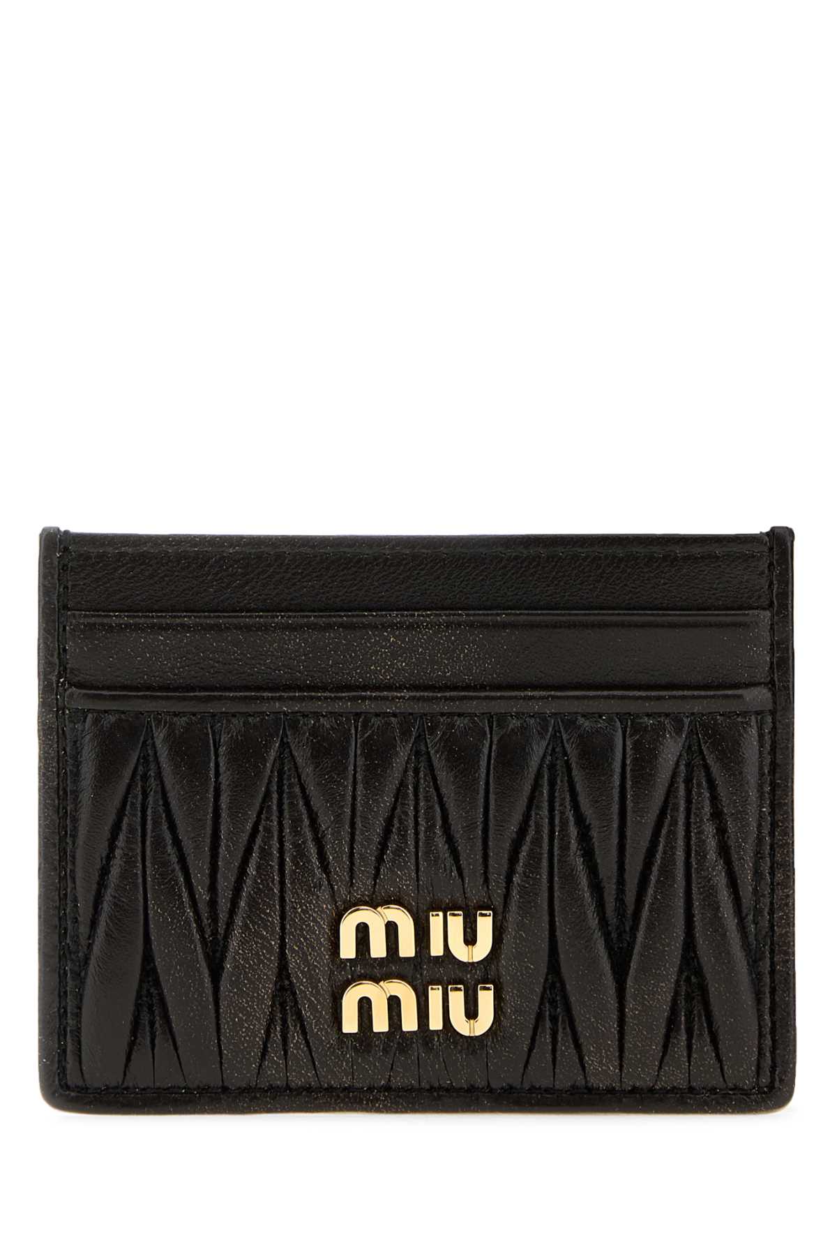 Miu Miu Dark Brown Leather Card Holder