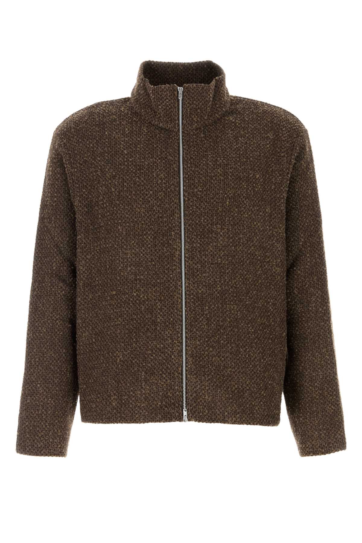 Our Legacy Melange Brown Polyester Cardigan