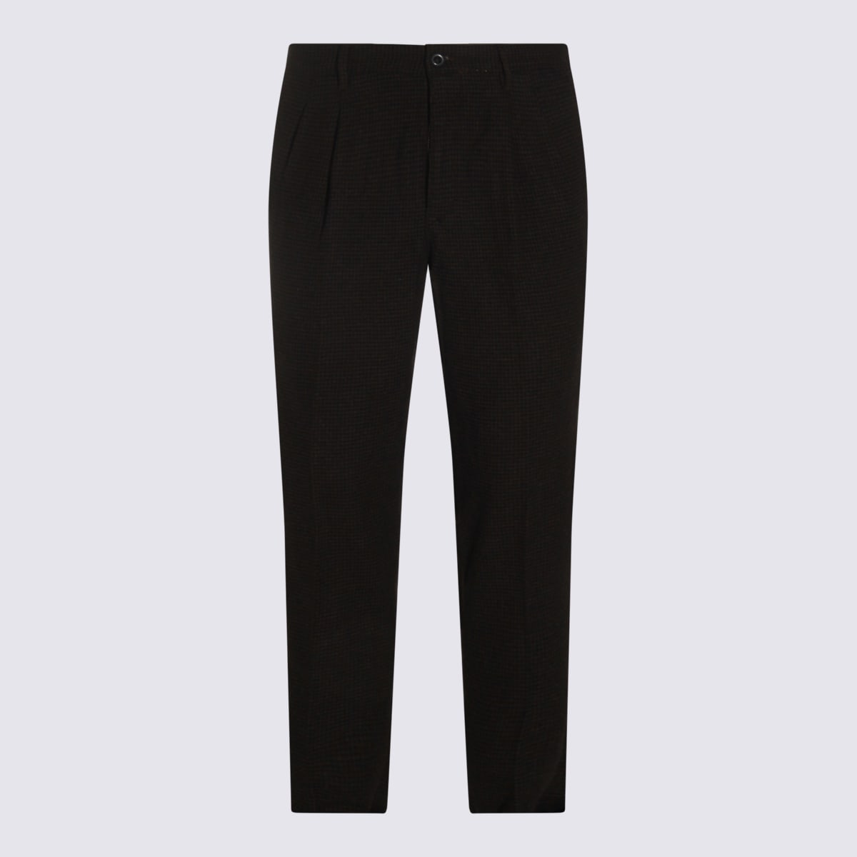 Incotex Brown Cotton Pants