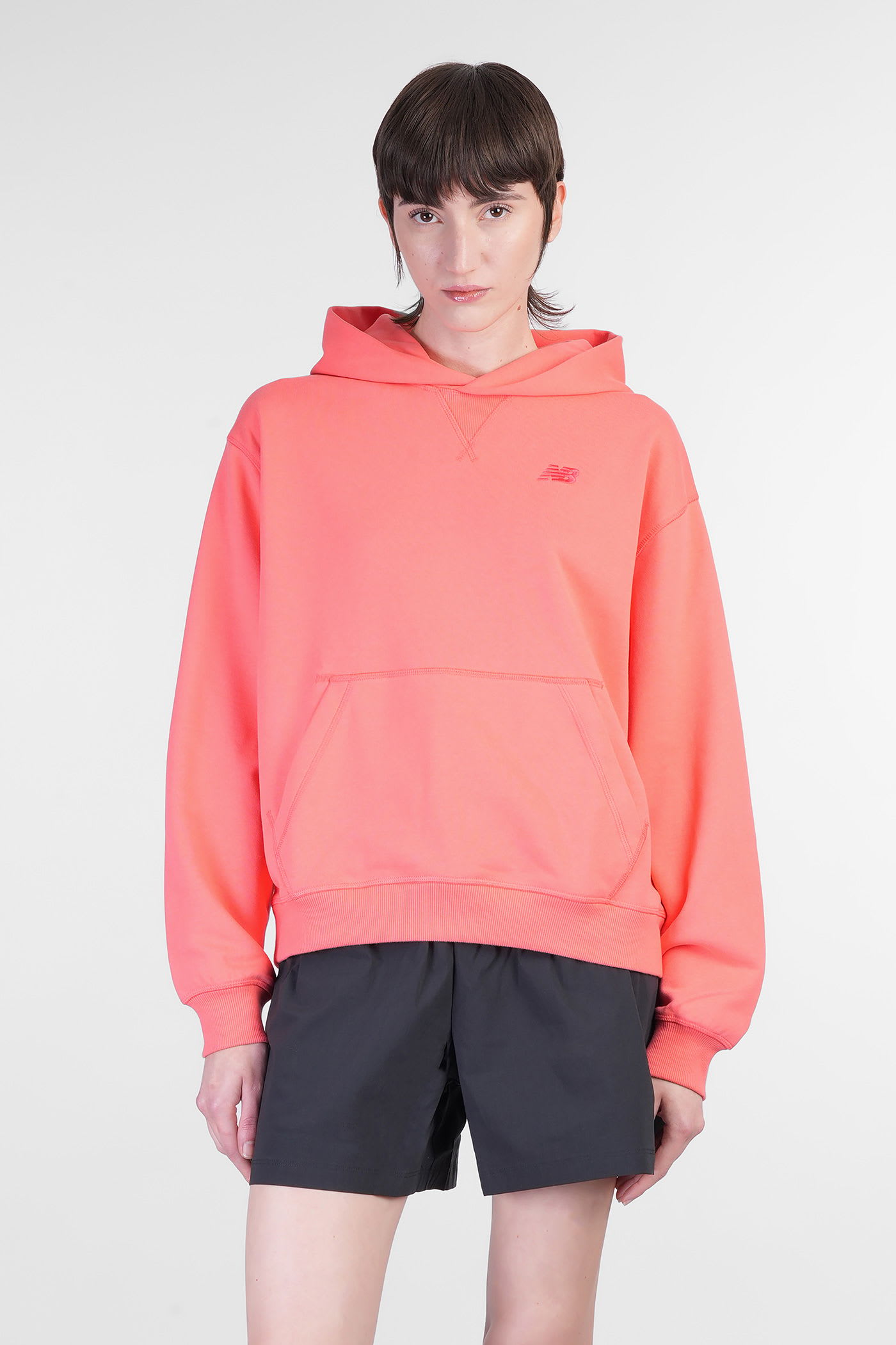 New Balance Sweatshirt In Orange Cotton