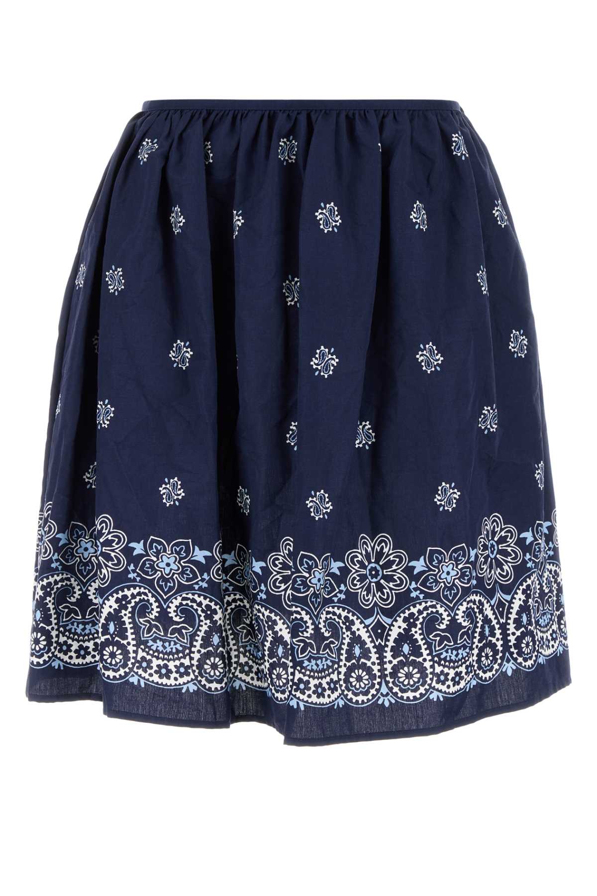 Miu Miu Printed Poplin Skirt