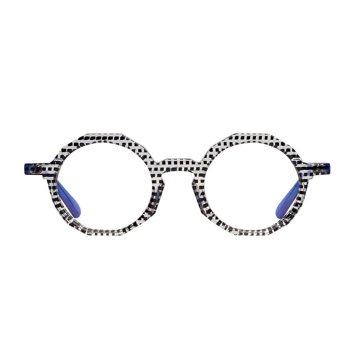 Matttew Nudum 1081 Nero Blu Trasparente Glasses