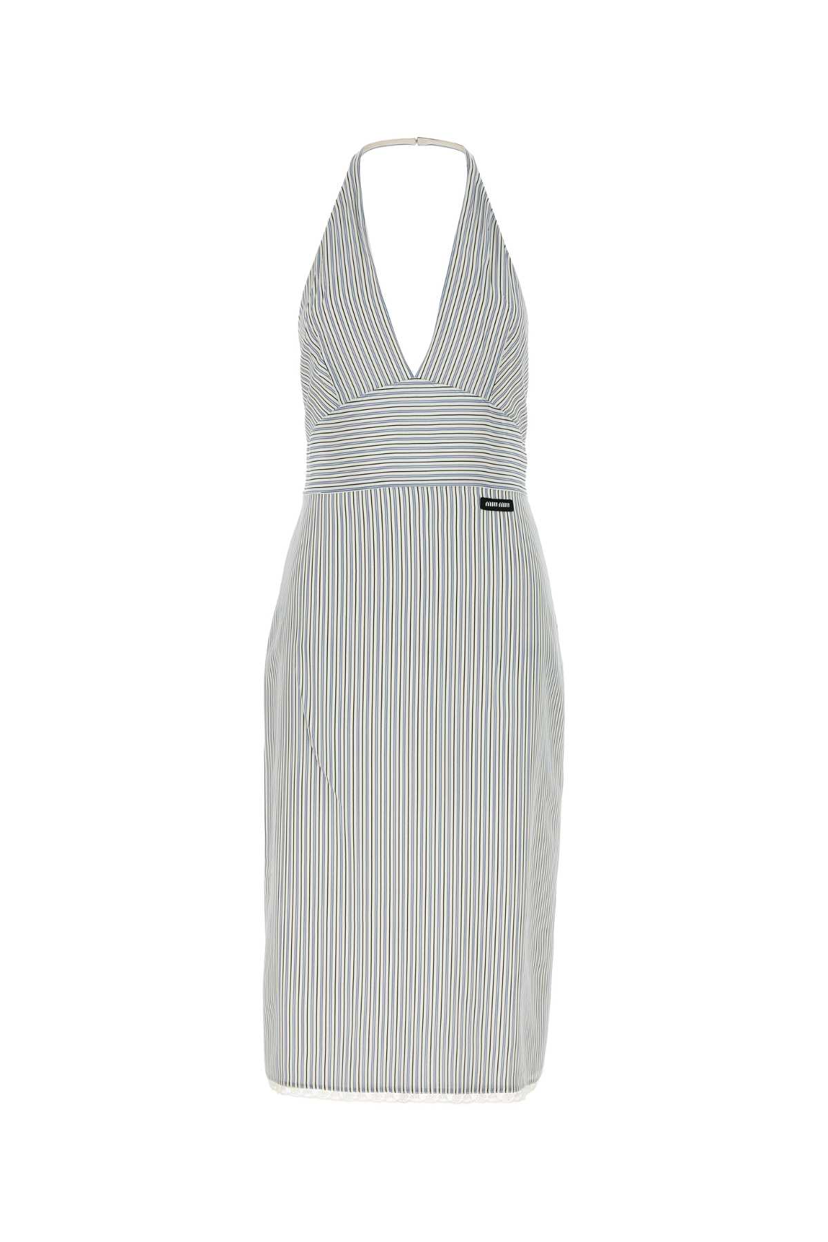 Miu Miu Printed Silk Dress