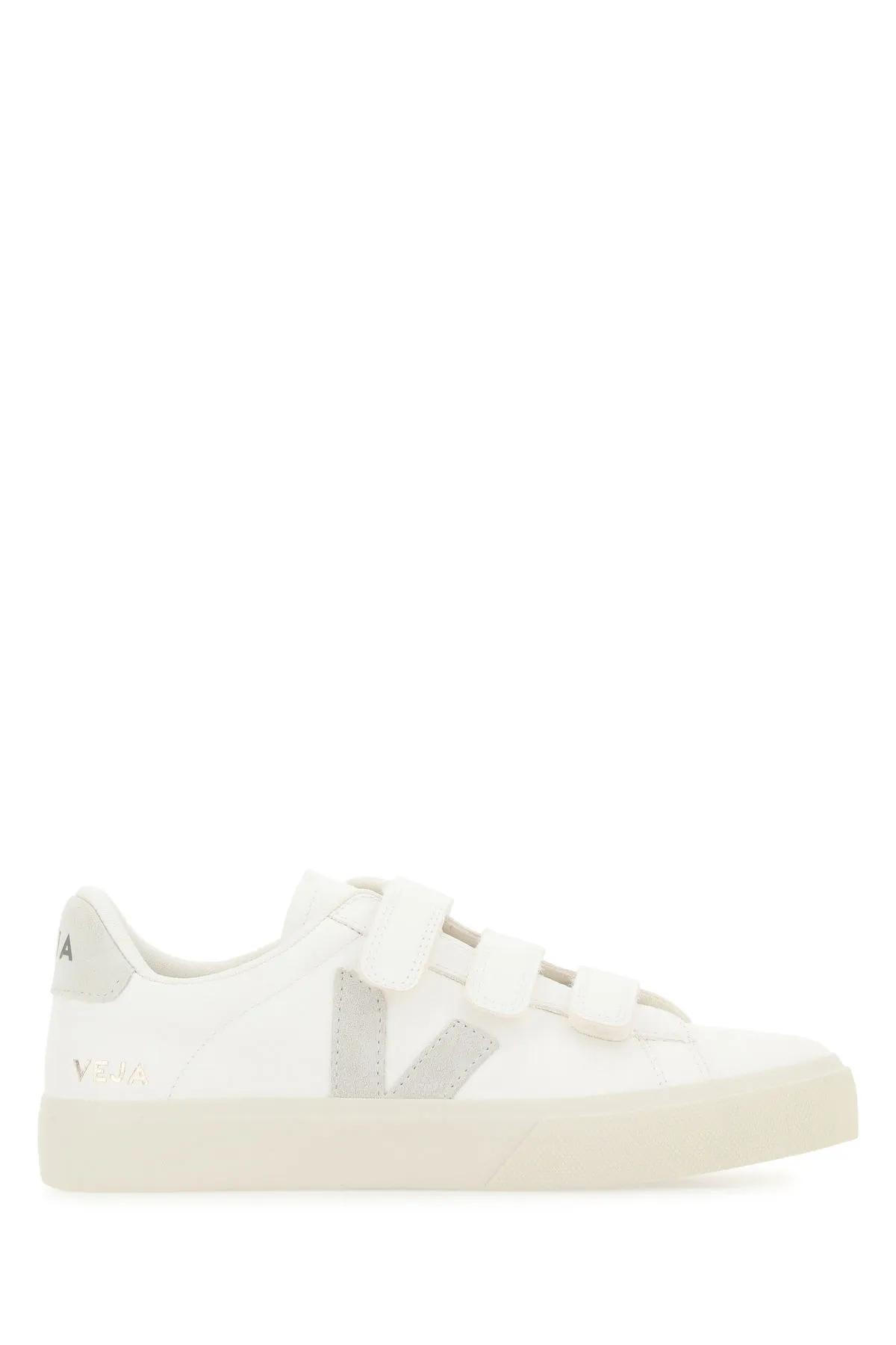 Veja White Chromefree Leather Recife Sneakers