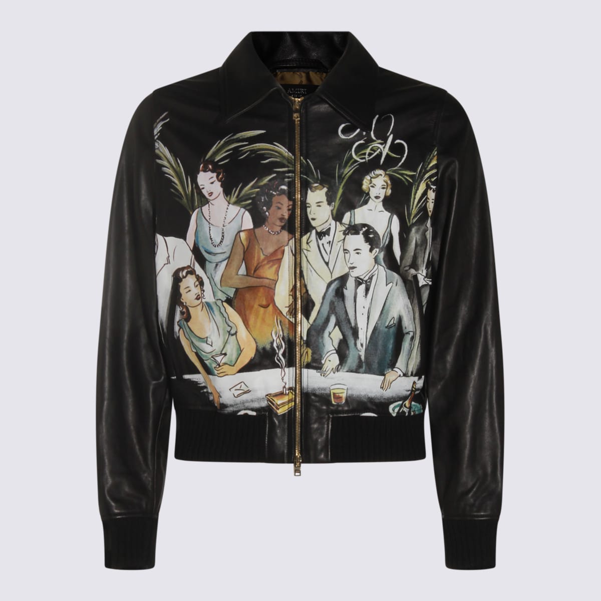 AMIRI Black Leather Jacket