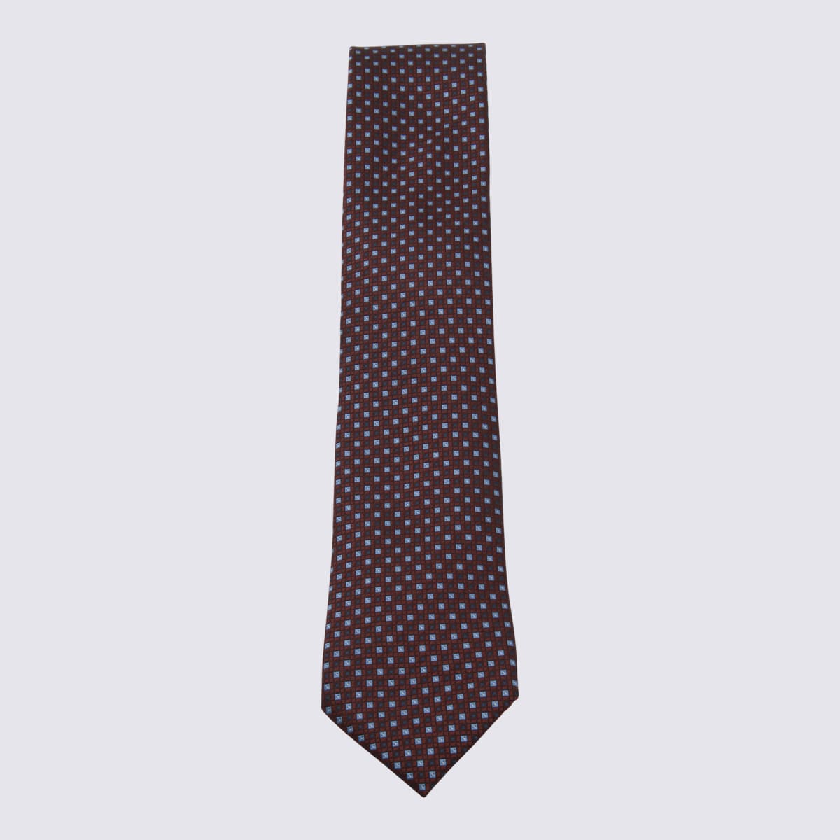 Zegna Dark Red Silk Tie