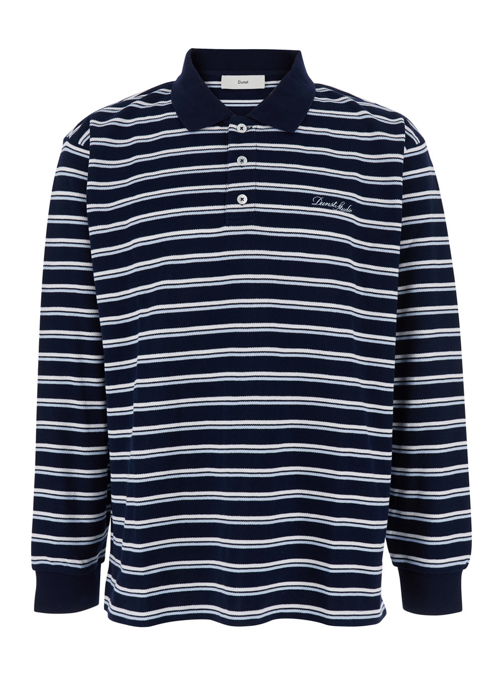 Dunst Unisex Multi Stripe Collared T-shirt