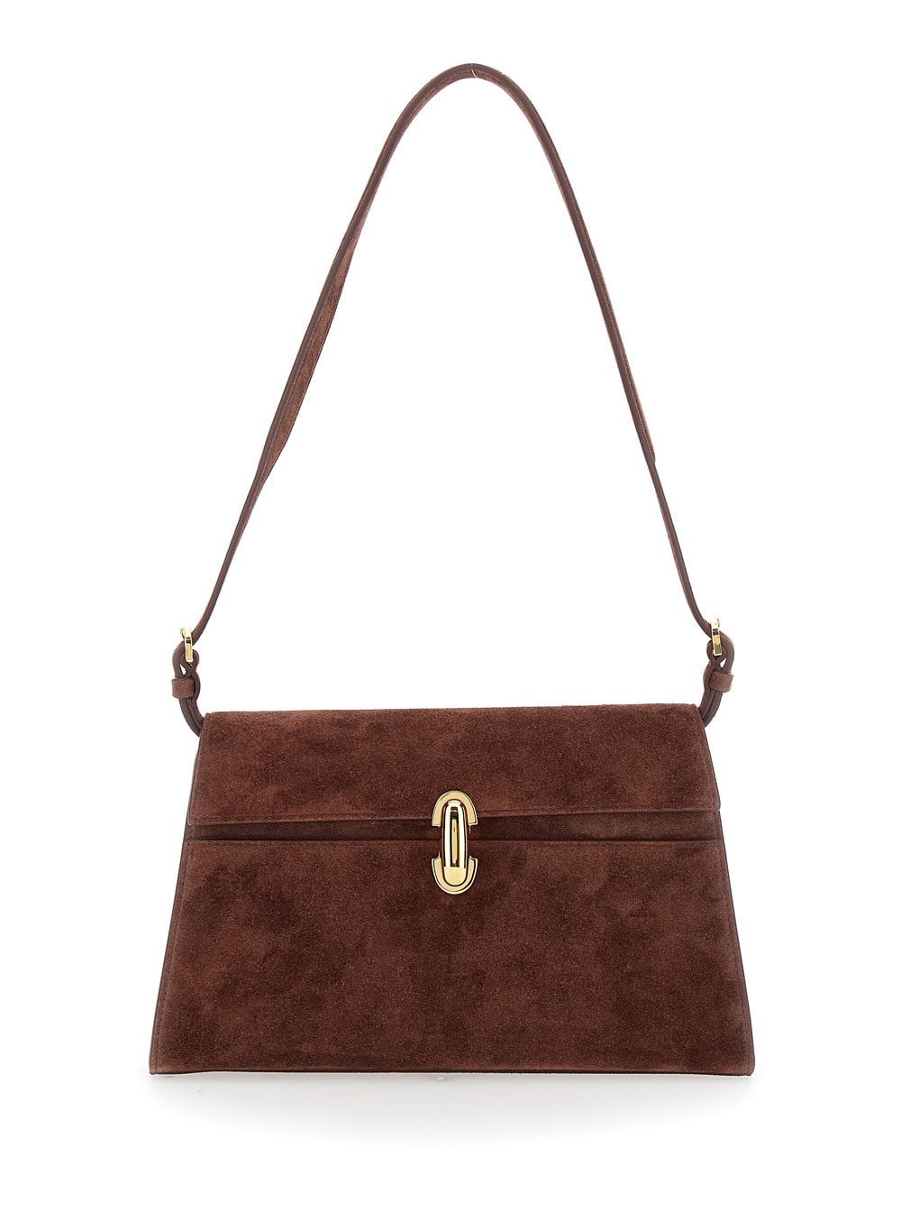 Savette Symmetry Shoulder Bag In Suede
