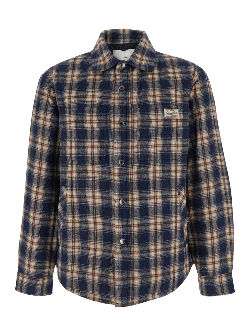 Dunst Unisex Quilted Check Flannel Shirt
