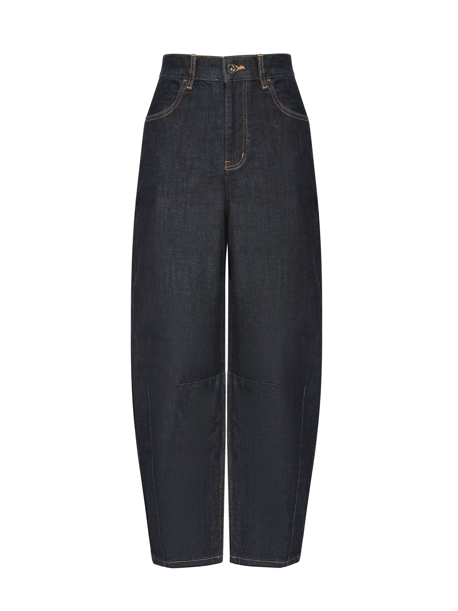 self-portrait Barrel Jeans In Denim