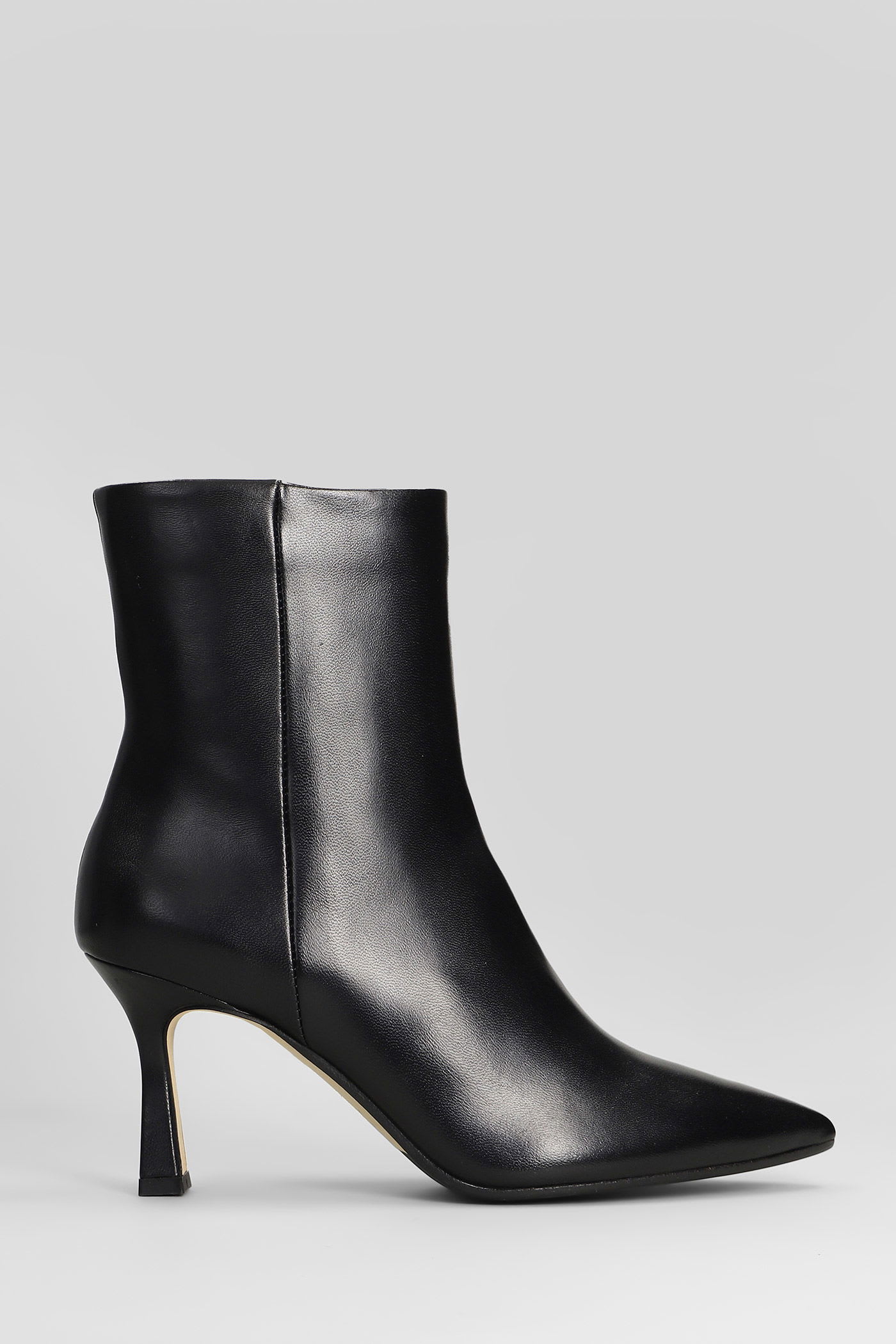 The Seller High Heels Ankle Boots In Black Leather