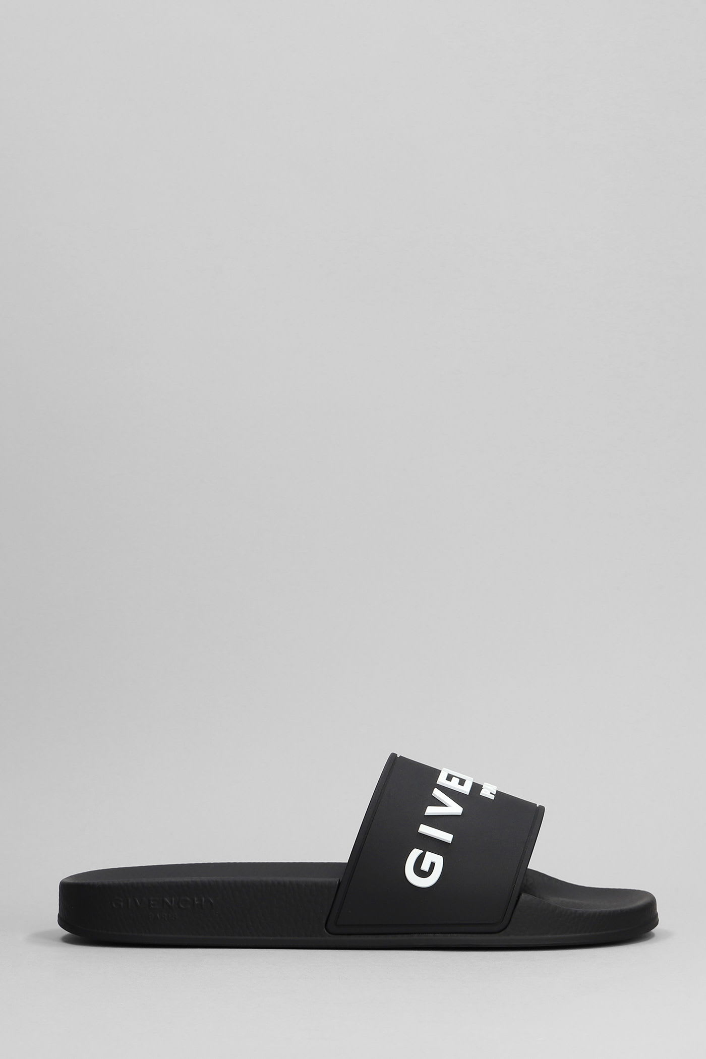 Givenchy Flats In Black Rubber/plasic