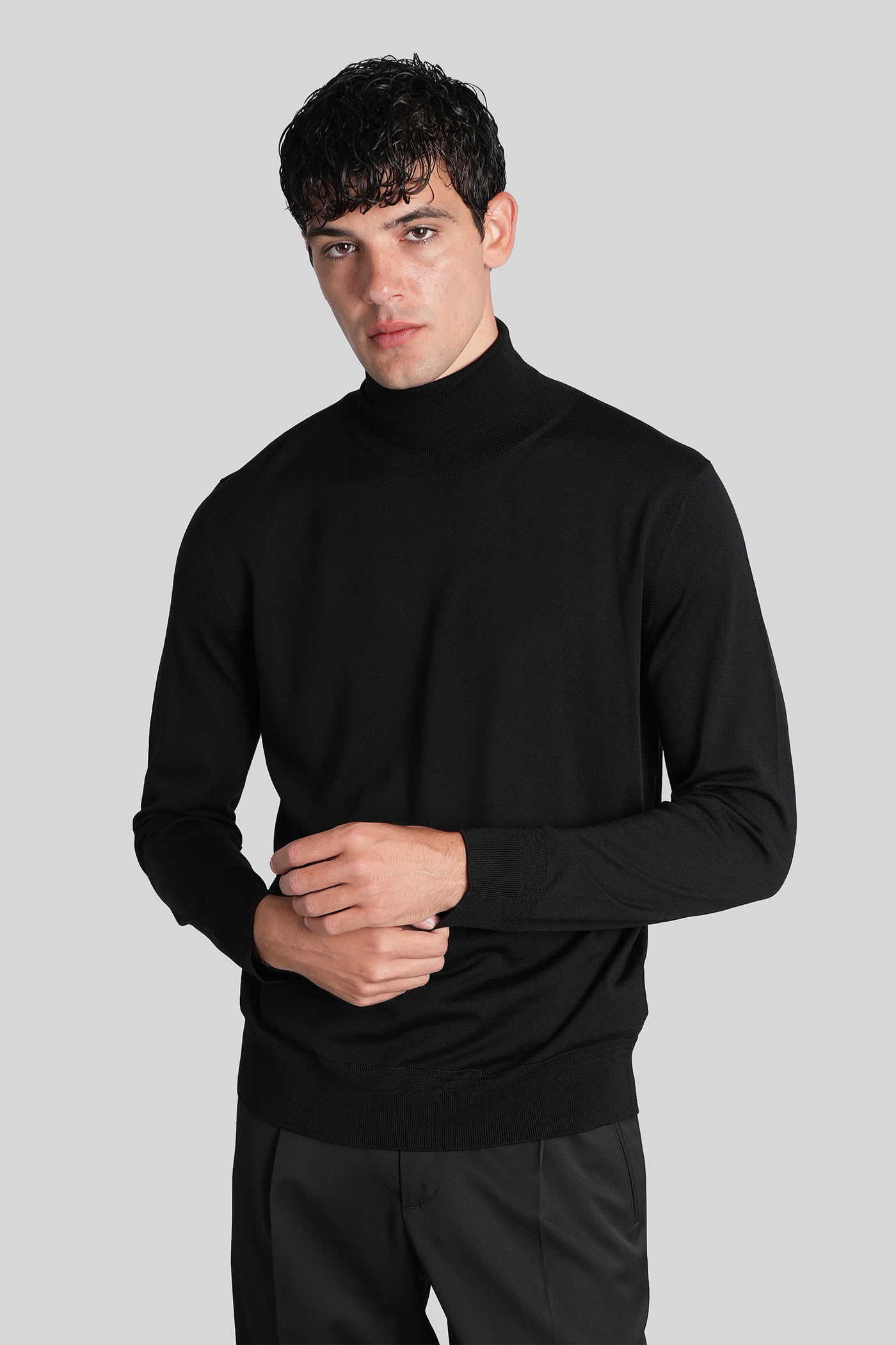 Barena Camio Knitwear In Black Wool