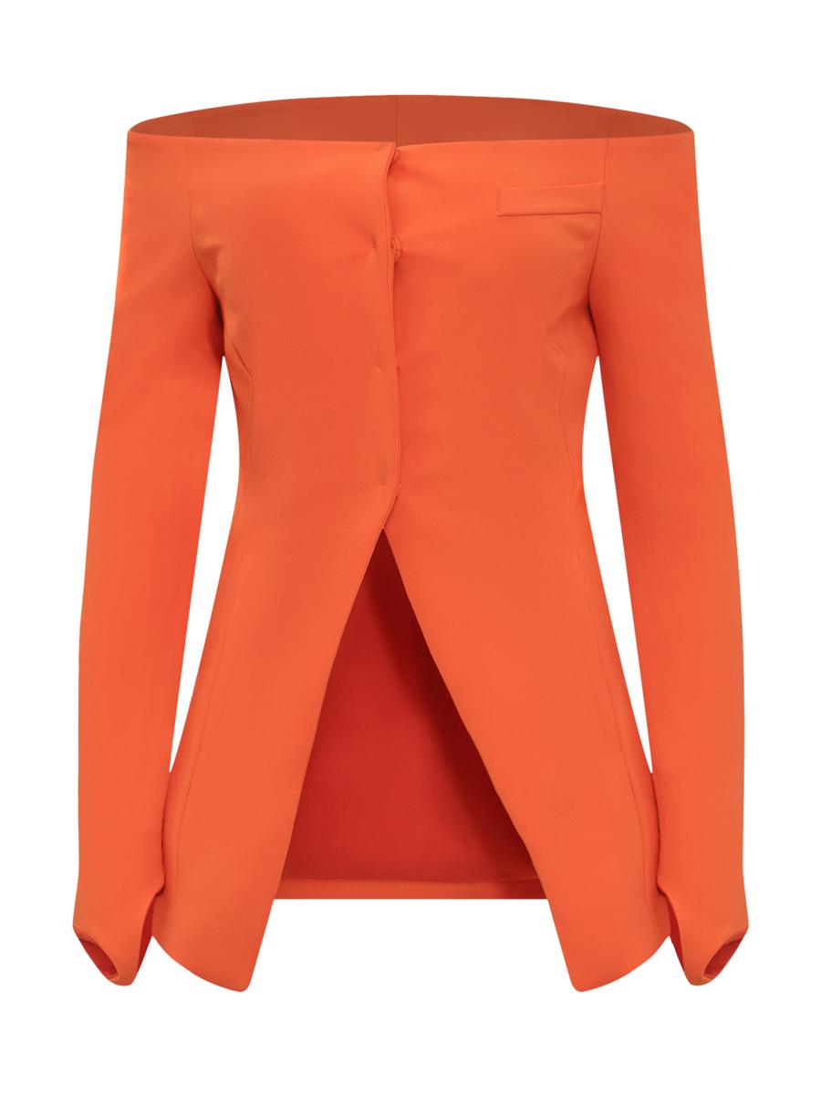 Alessandro Vigilante Blazer With Bare Shoulders