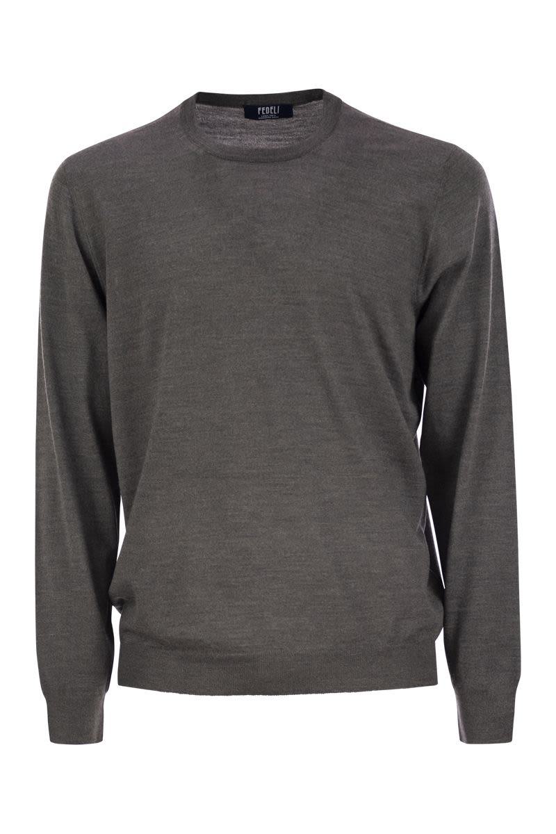 Fedeli Crew-Neck Sweater In Virgin Wool