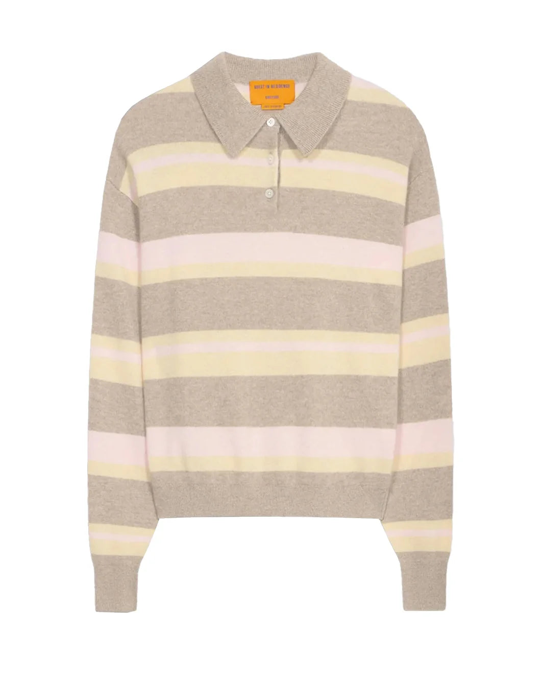 Collegiate Stripe Polo Taupe Combo