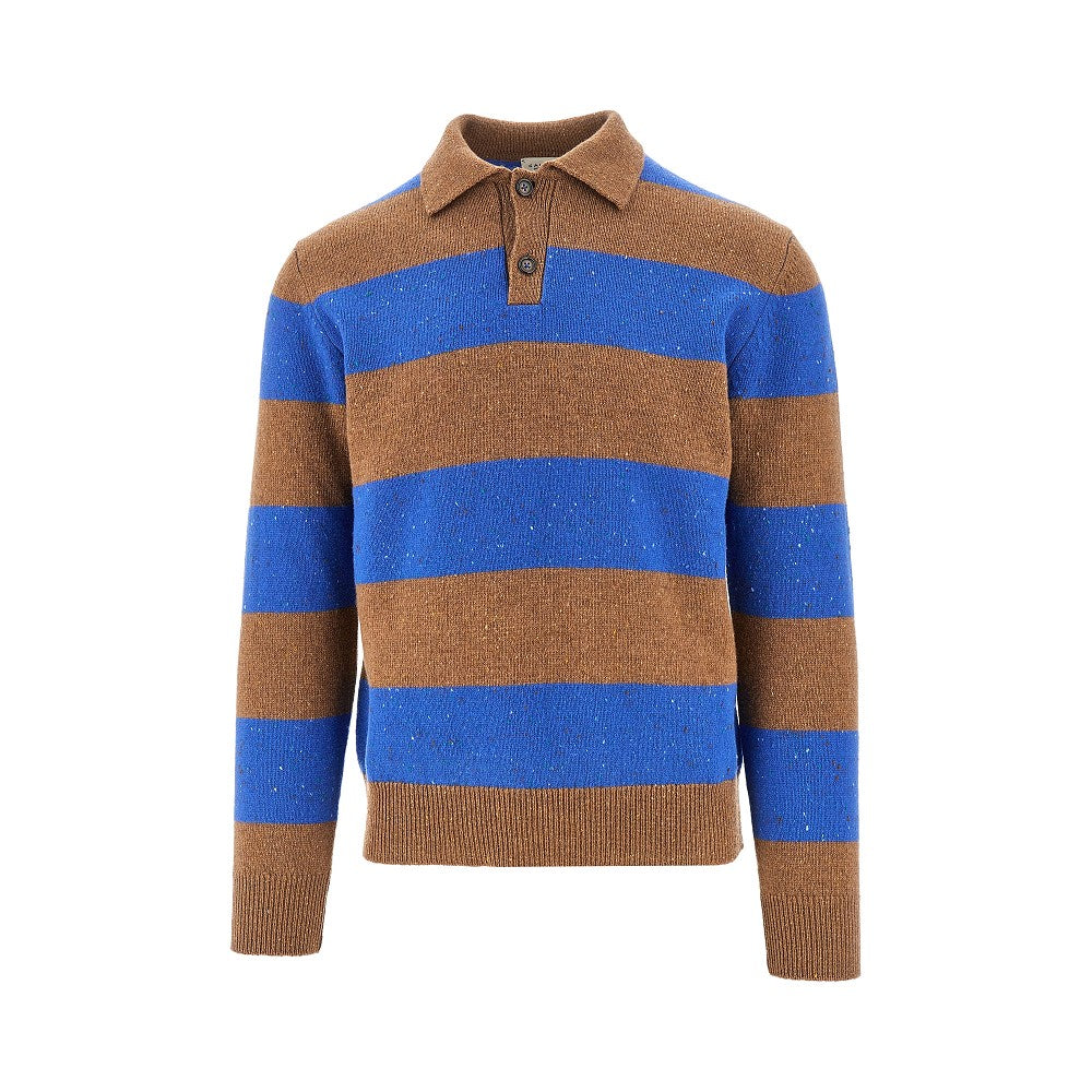 GALLIA KNIT Striped merino wool sweater Man 48
