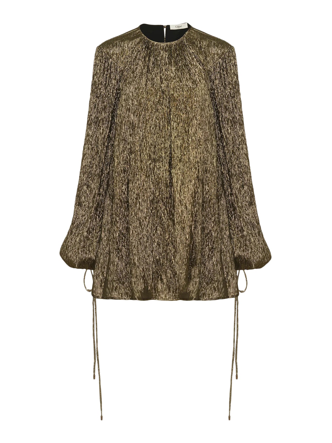 GATHERED MINI DRESS IN SILK CRÊPON - Chloe` - Woman