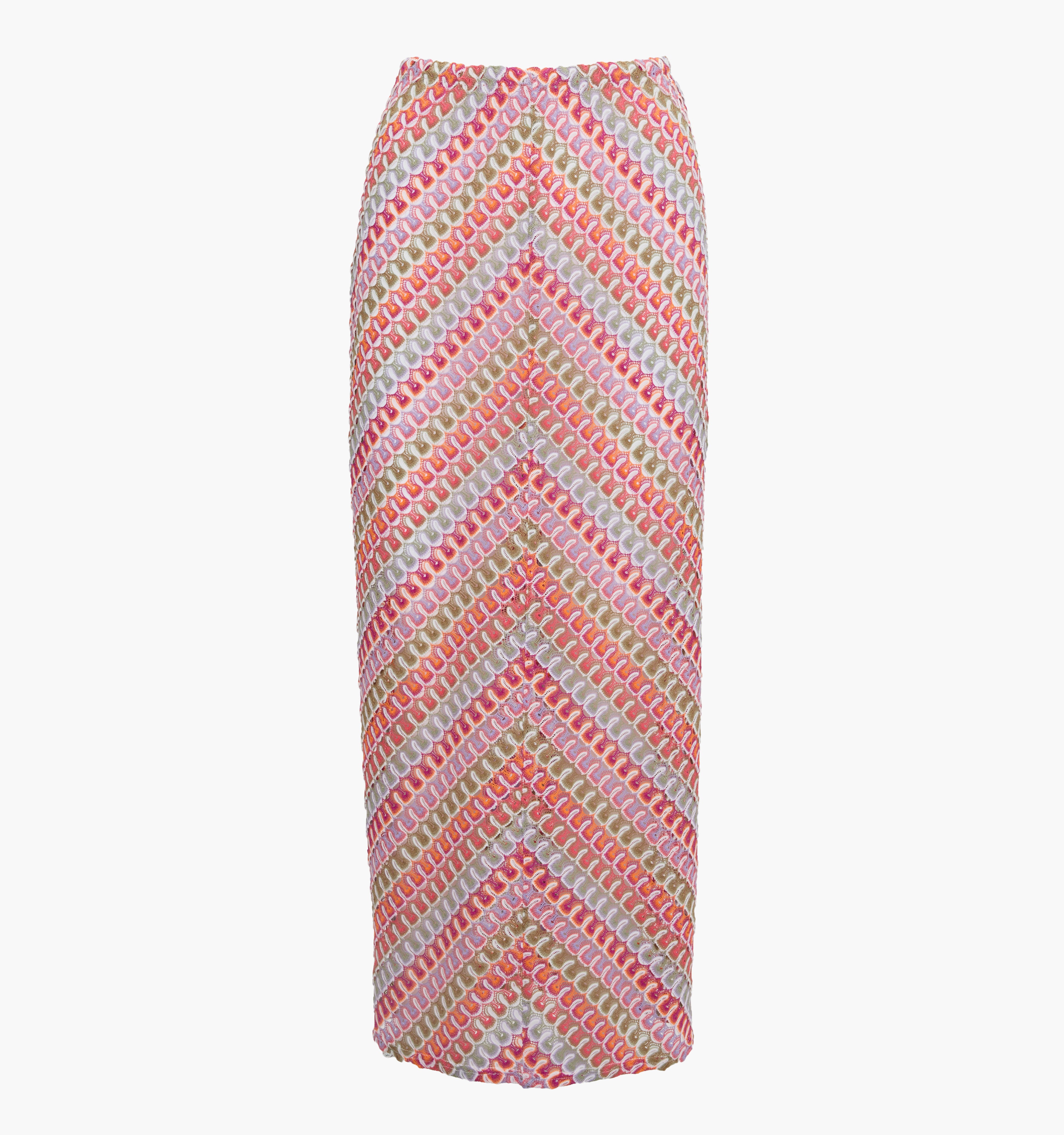 The Zoey Maxi Skirt | Pastel Crochet Knit