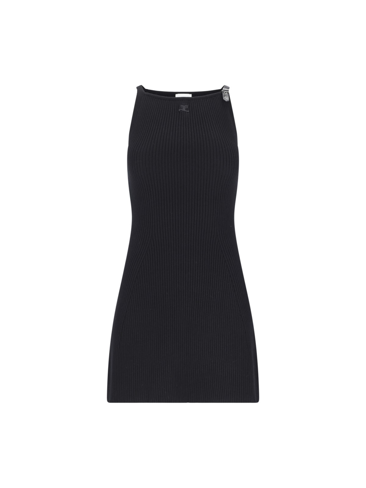 Courrèges Ribbed Mini Dress
