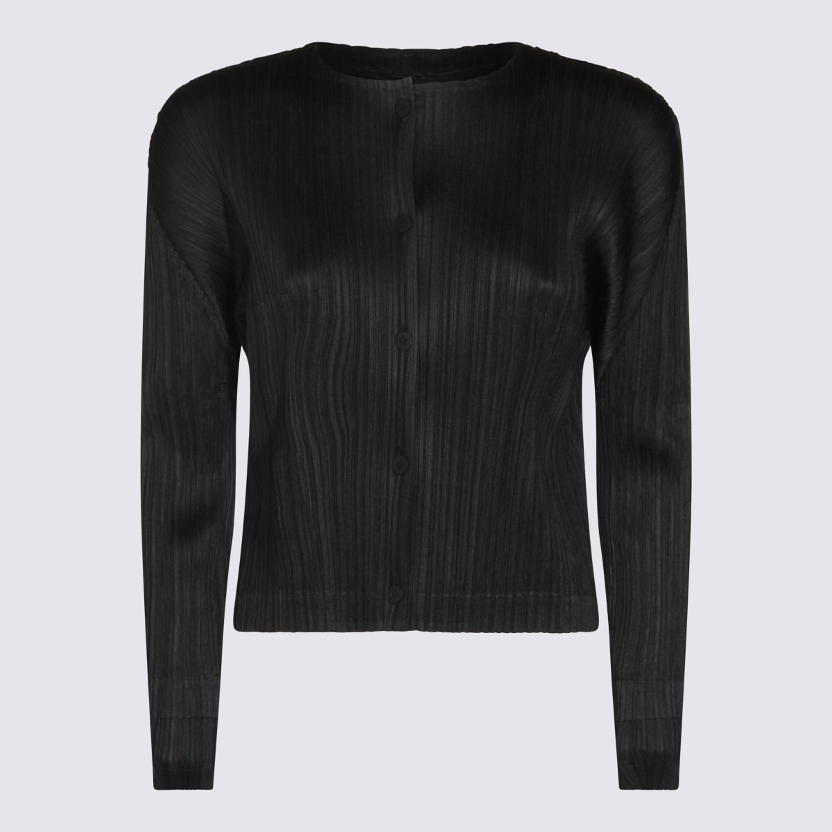 Pleats Please Issey Miyake Black Knitwear