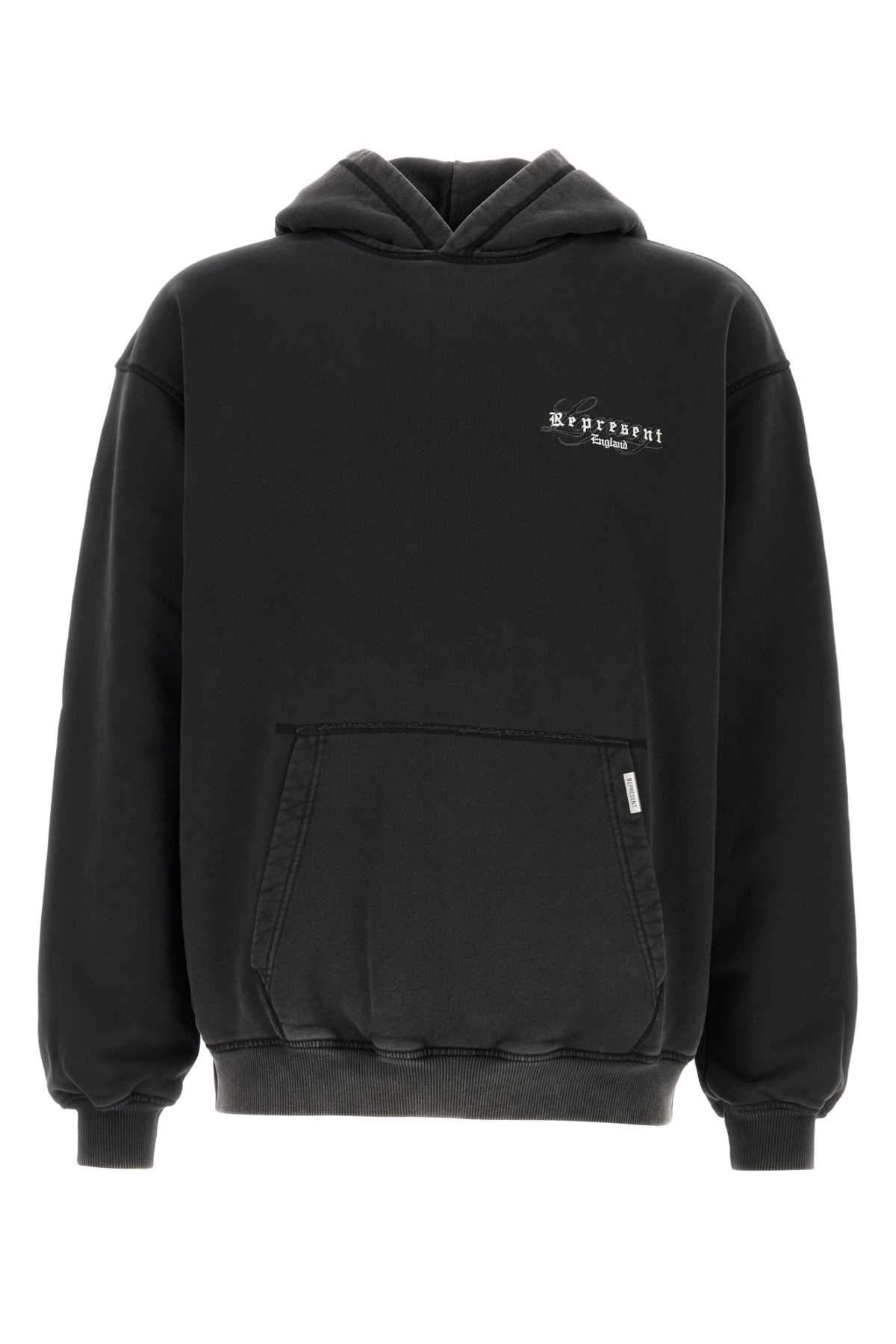 REPRESENT Black Cotton Oversize England Legacy Sweatshirt