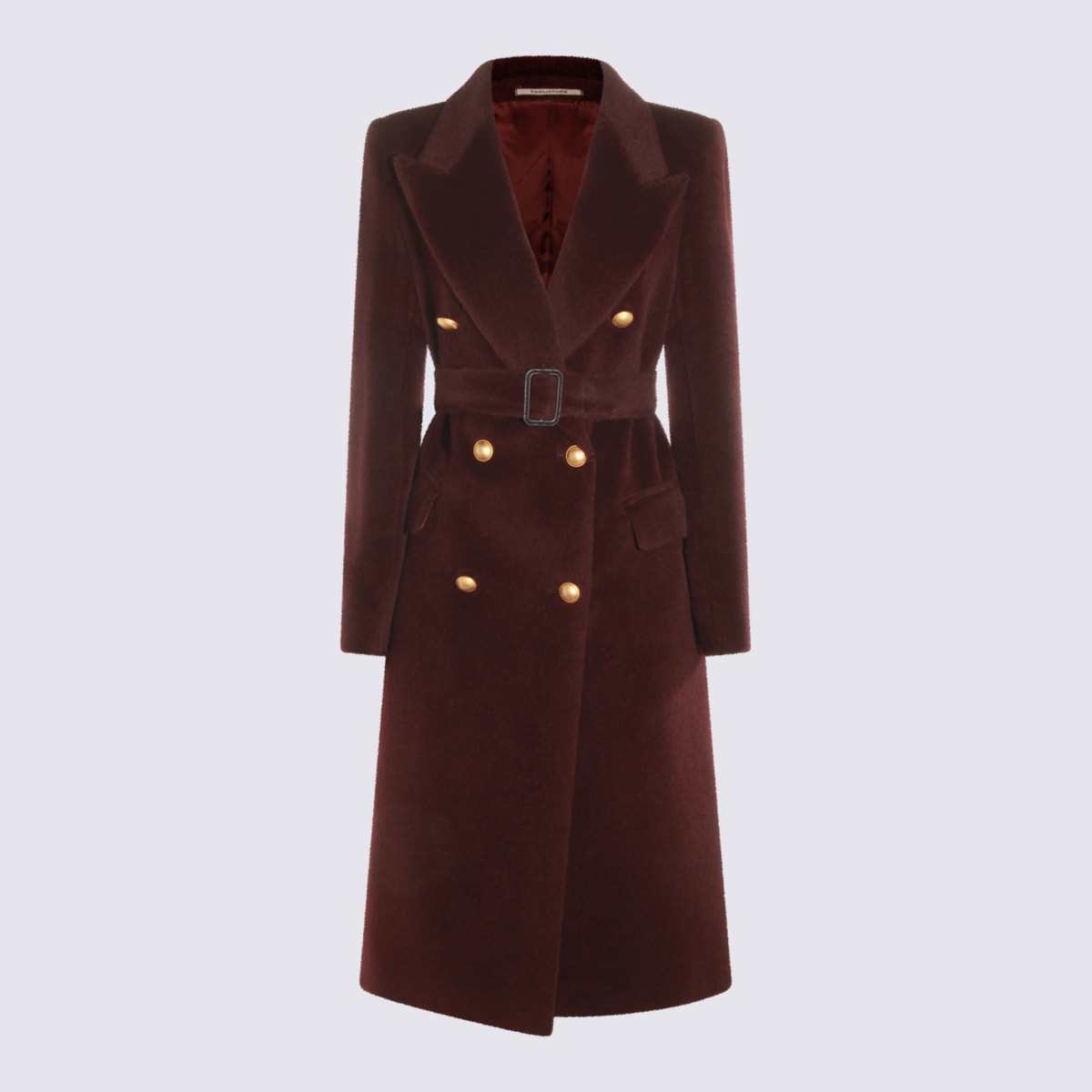 Tagliatore Bordeaux Wool Coat