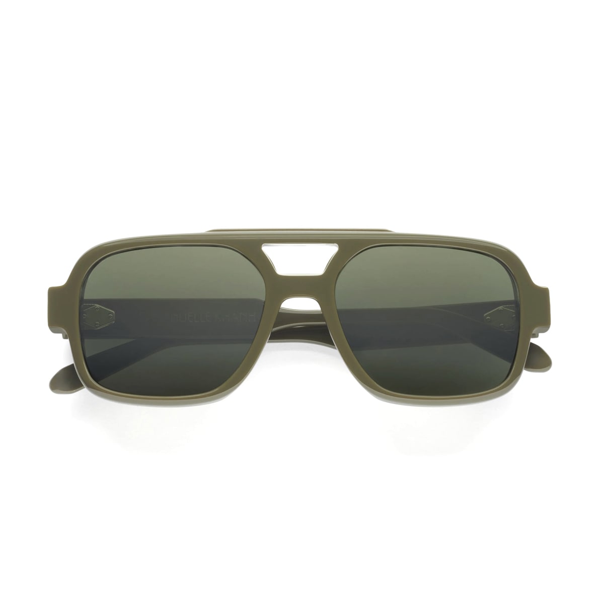 Emmanuelle Khanh Emmanuel Kahn Hero 375 Verde Oliva Sunglasses