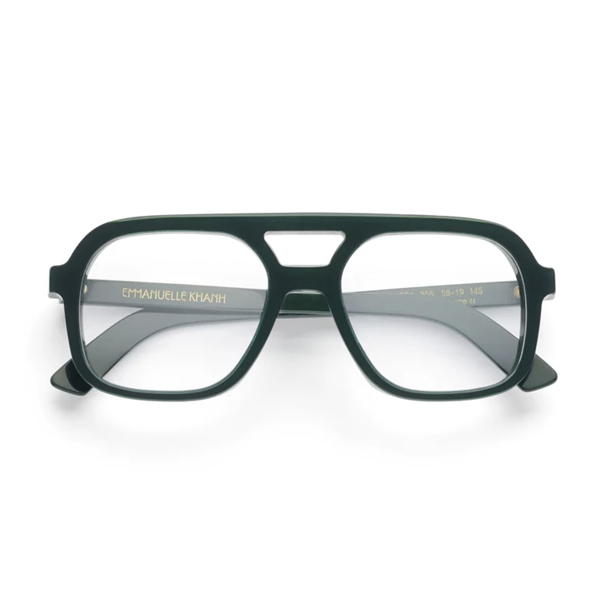 Emmanuelle Khanh Massa 355 355 Glossy Foret/verde Glasses